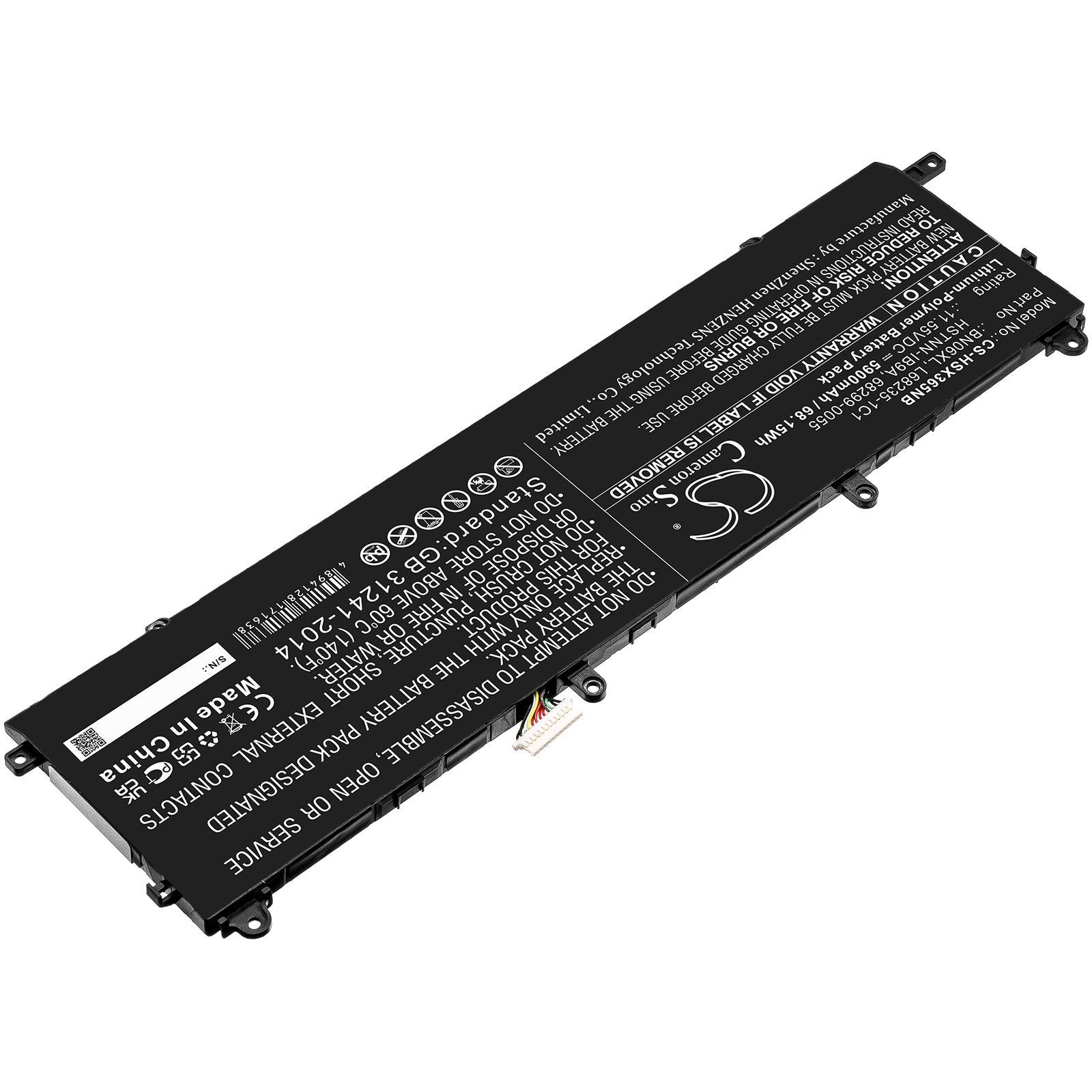 Li-Polymer, Notebook, Laptop Battery fits Hp Spectre X360 15-eb0005ur, Spectre X360 15-eb0025tx, 11.55V, 5900mAh Notebook, Laptop Cameron Sino Technology Limited
