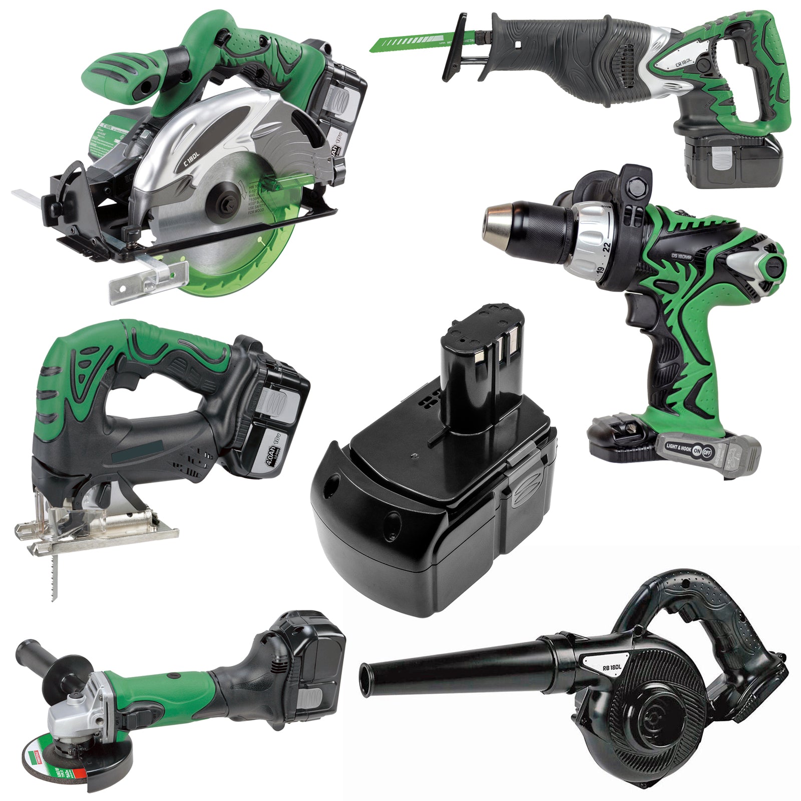 Li-ion, Power Tools Battery fits Hitachi C 18dl, C 18dlx, 18.0V, 5000mAh Power Tools Cameron Sino Technology Limited