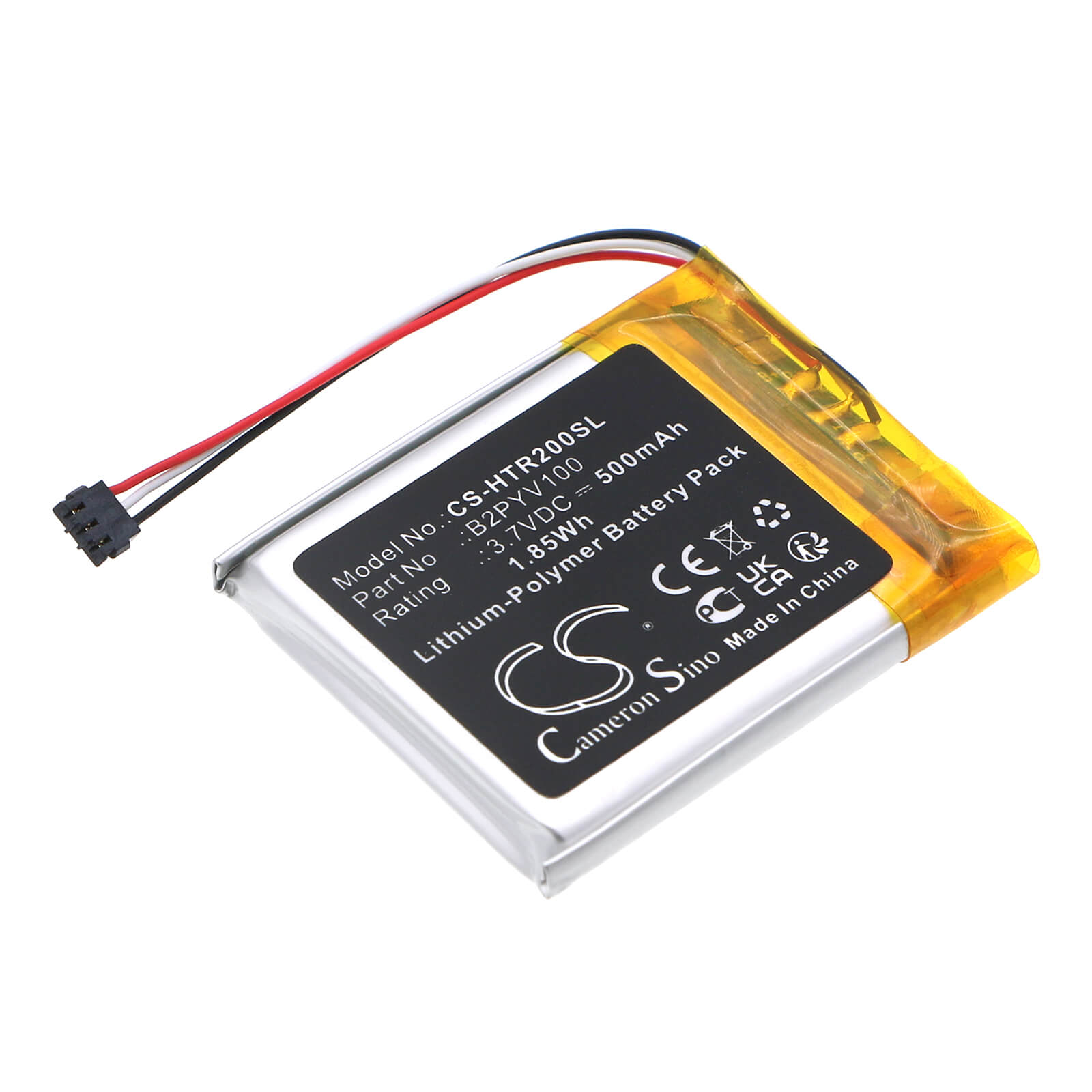 Li-Polymer Battery fits Htc, Vive Tracker, Htc 3.85V, 500mAh VR Cameron Sino Technology Limited