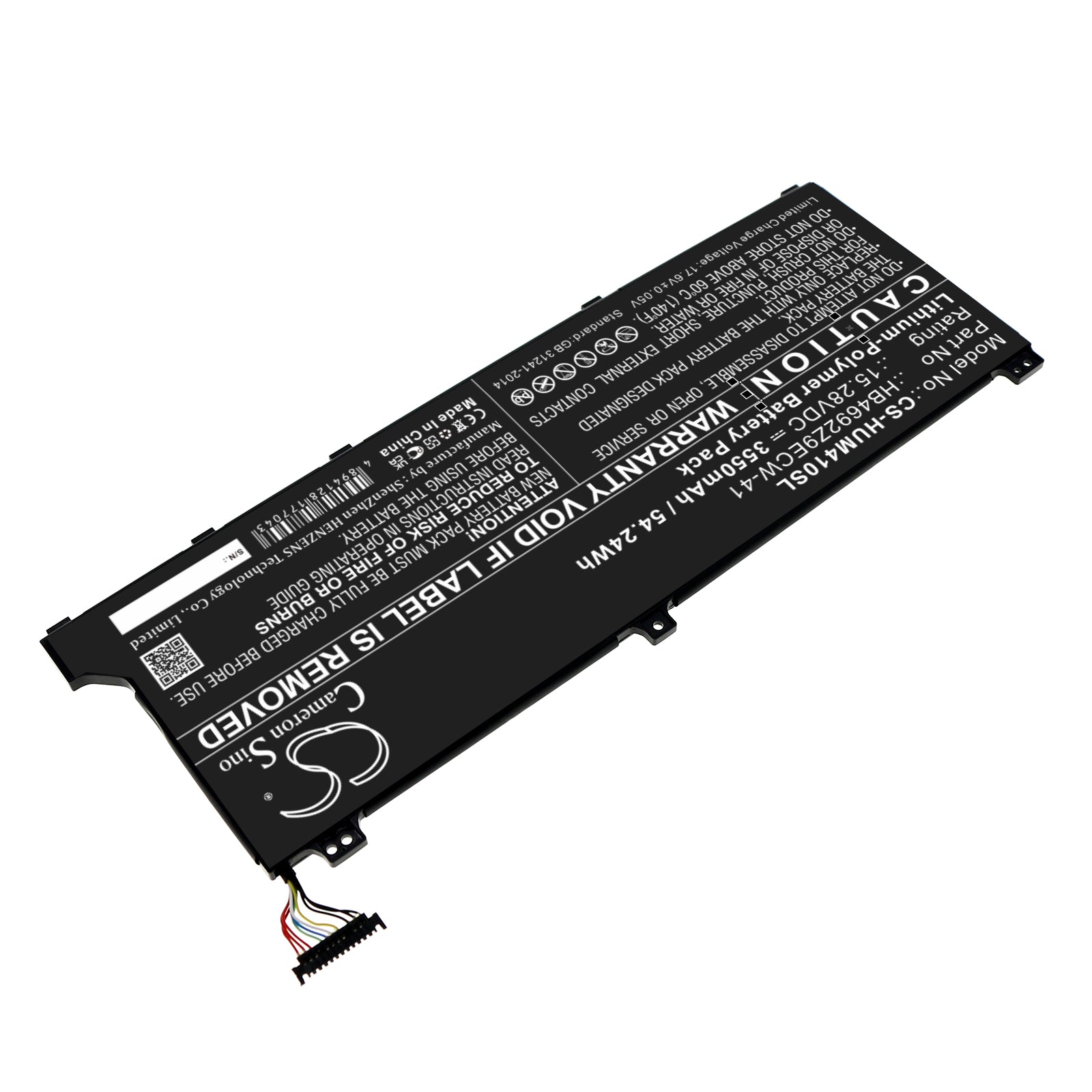 Li-Polymer, Notebook, Laptop Battery fits Huawei Magicbook 14, Matebook D 14-53010tvs, 15.28V, 3550mAh Notebook, Laptop Cameron Sino Technology Limited