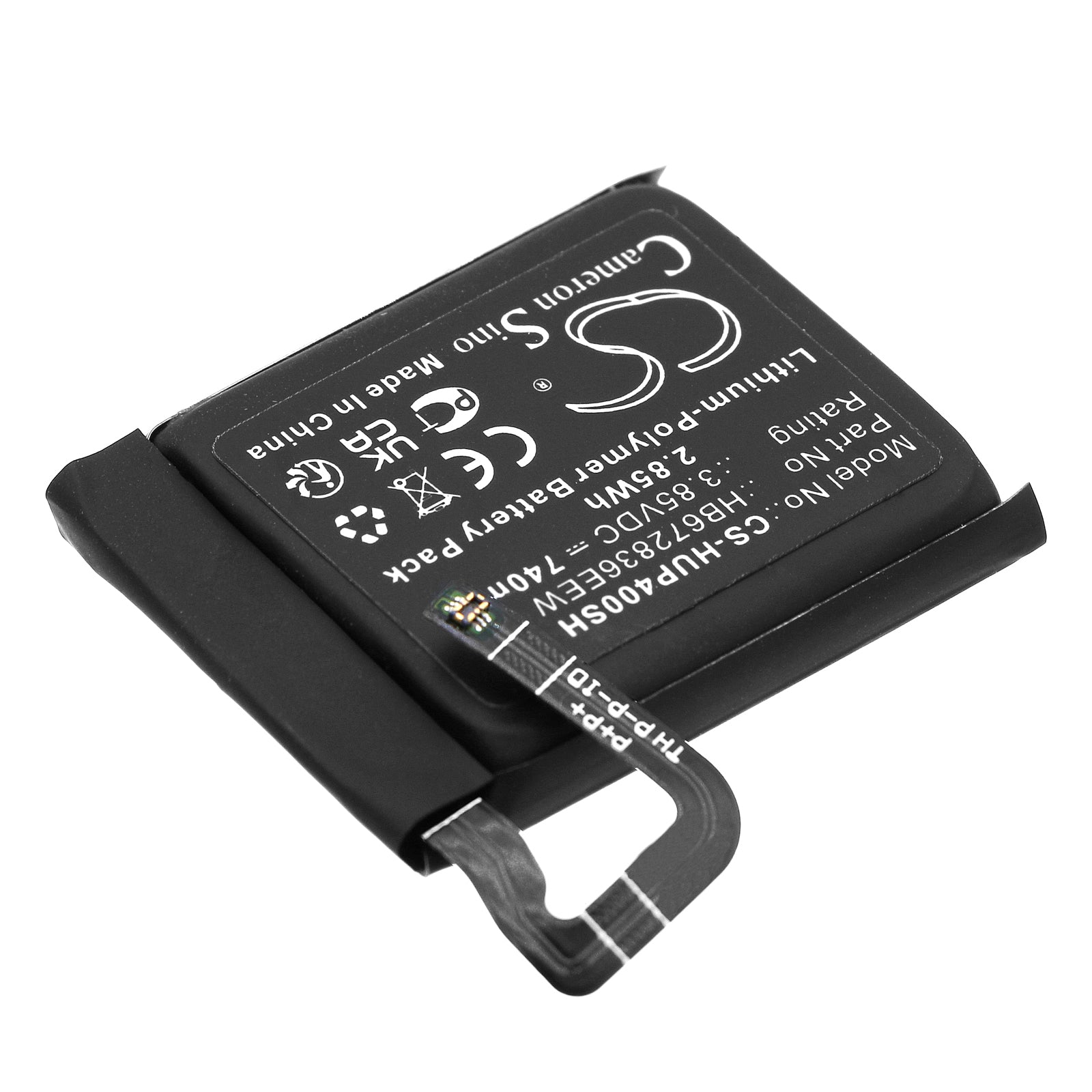 Li-Polymer, Smartwatch Battery fits Huawei Watch 4s, Watch 4x, 3.85V, 740mAh Smartwatch Cameron Sino Technology Limited