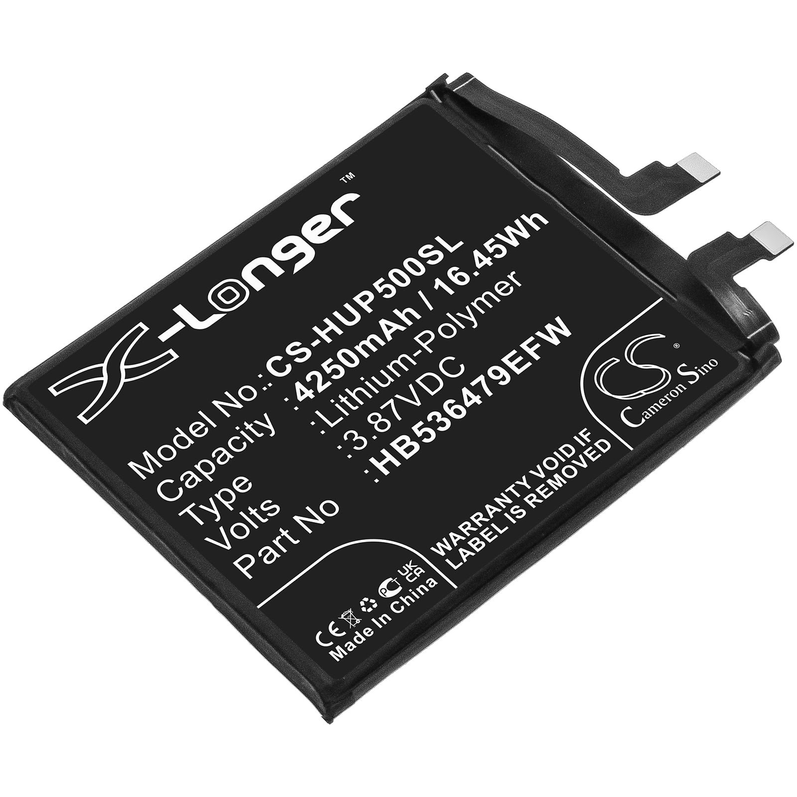 Li-Polymer, Mobile, SmartPhone Battery fits Huawei Jad-al50, Jad-l09, 3.87V, 4250mAh Mobile, SmartPhone Cameron Sino Technology Limited