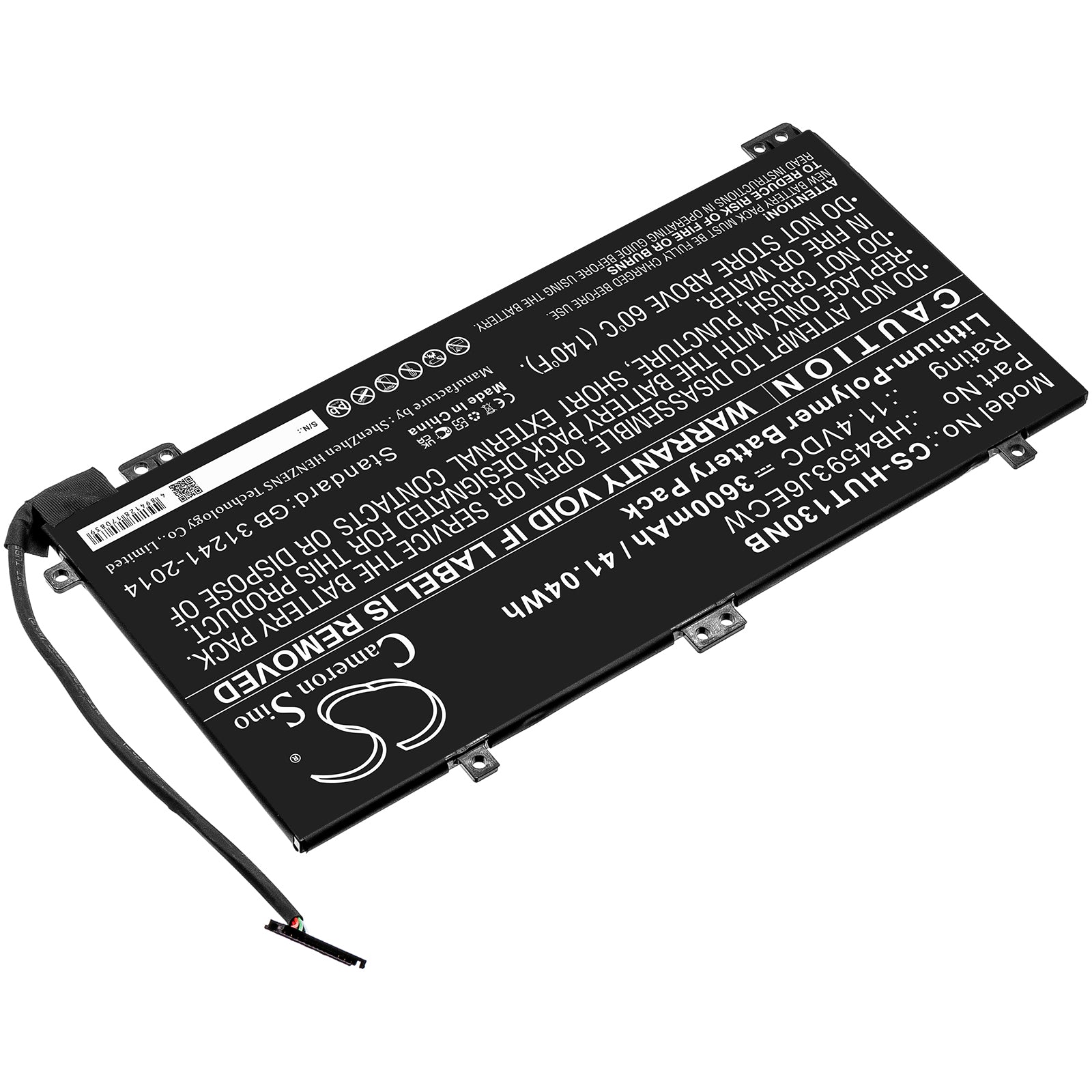 Li-Polymer, Notebook, Laptop Battery fits Huawei Matebook 13, Matebook 13 I7, 11.4V, 3600mAh Notebook, Laptop Cameron Sino Technology Limited
