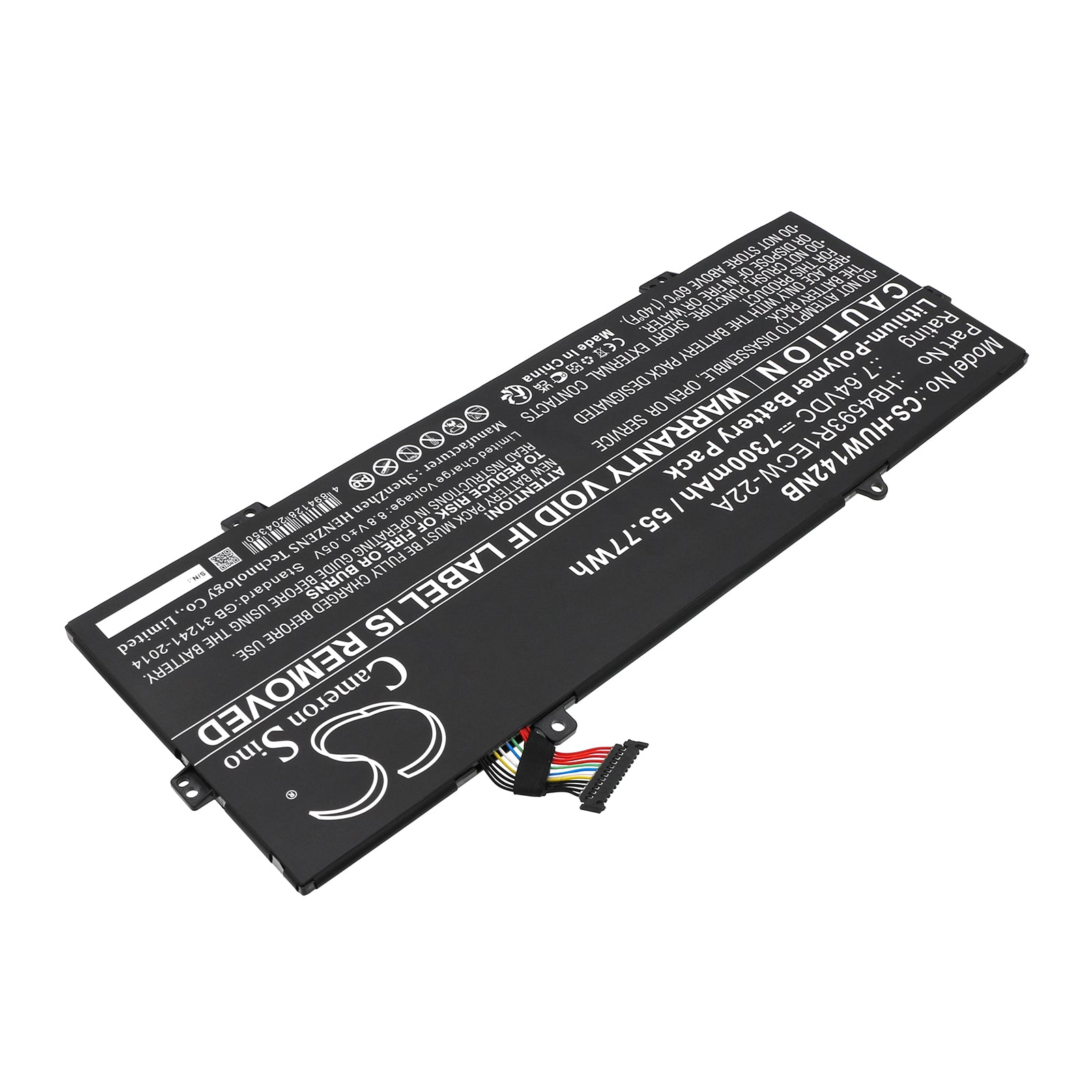 Li-Polymer, Notebook, Laptop Battery fits Huawei Matebook 14 2020, Matebook 14 2020 Intel, 7.64V, 7300mAh Notebook, Laptop Cameron Sino Technology Limited