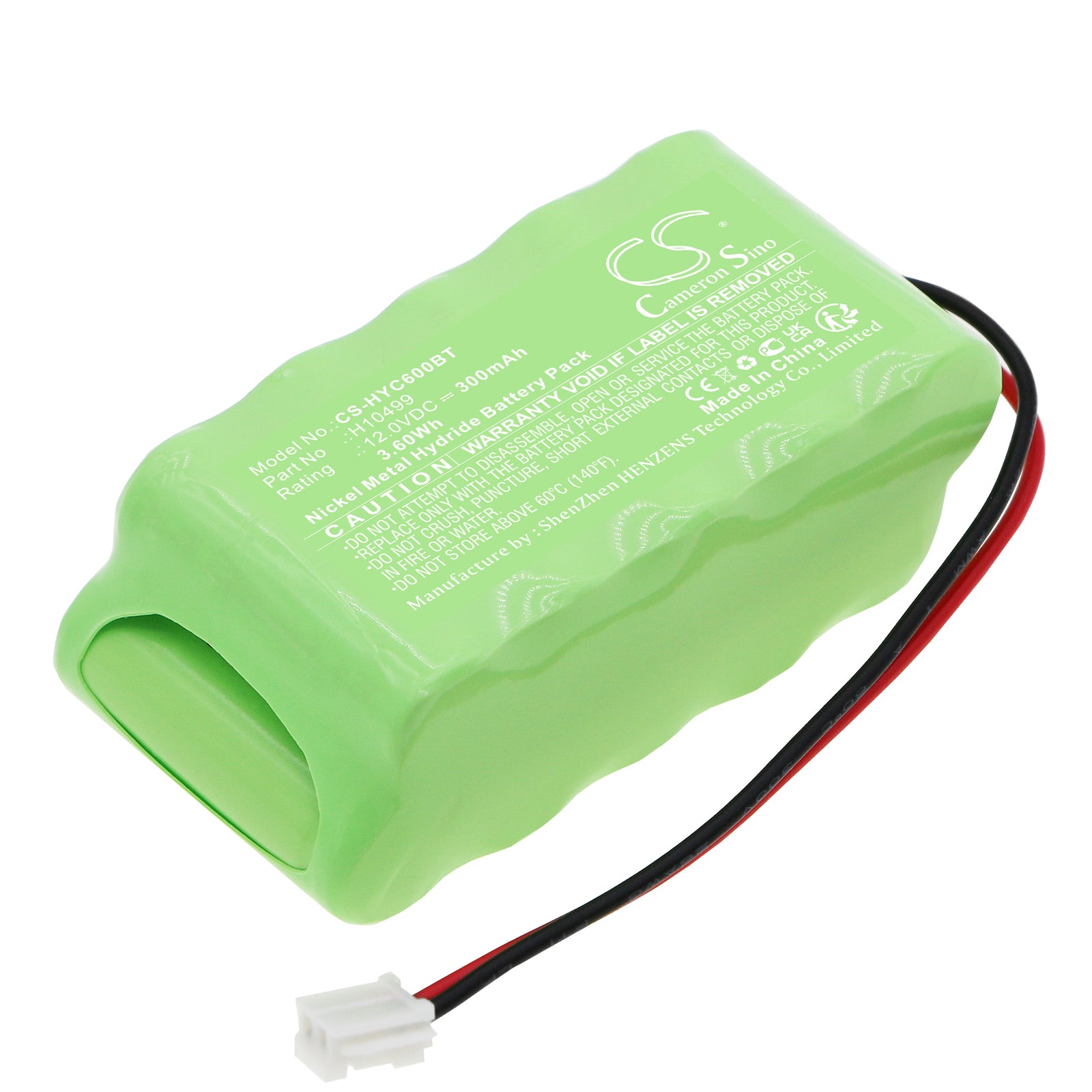 Ni-MH, Alarm System Battery fits Honeywell Sec-h-201, Sec-h-600, 12.0V, 300mAh Alarm System Cameron Sino Technology Limited