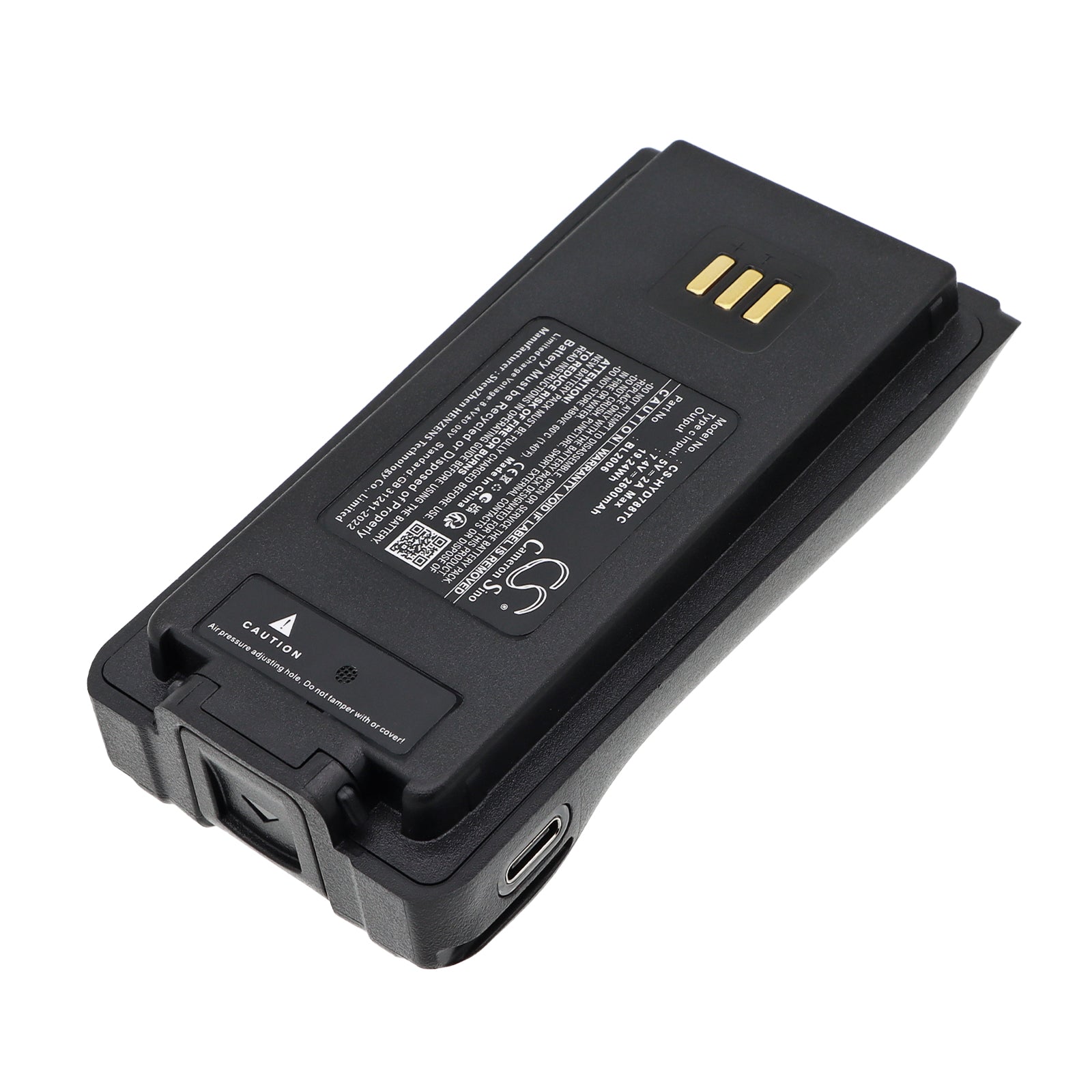 7.4V, Li-ion, 2600mAh, Battery fits Harris HDP100, HDP150, 19.24Wh Two-Way Radio Cameron Sino Technology Limited