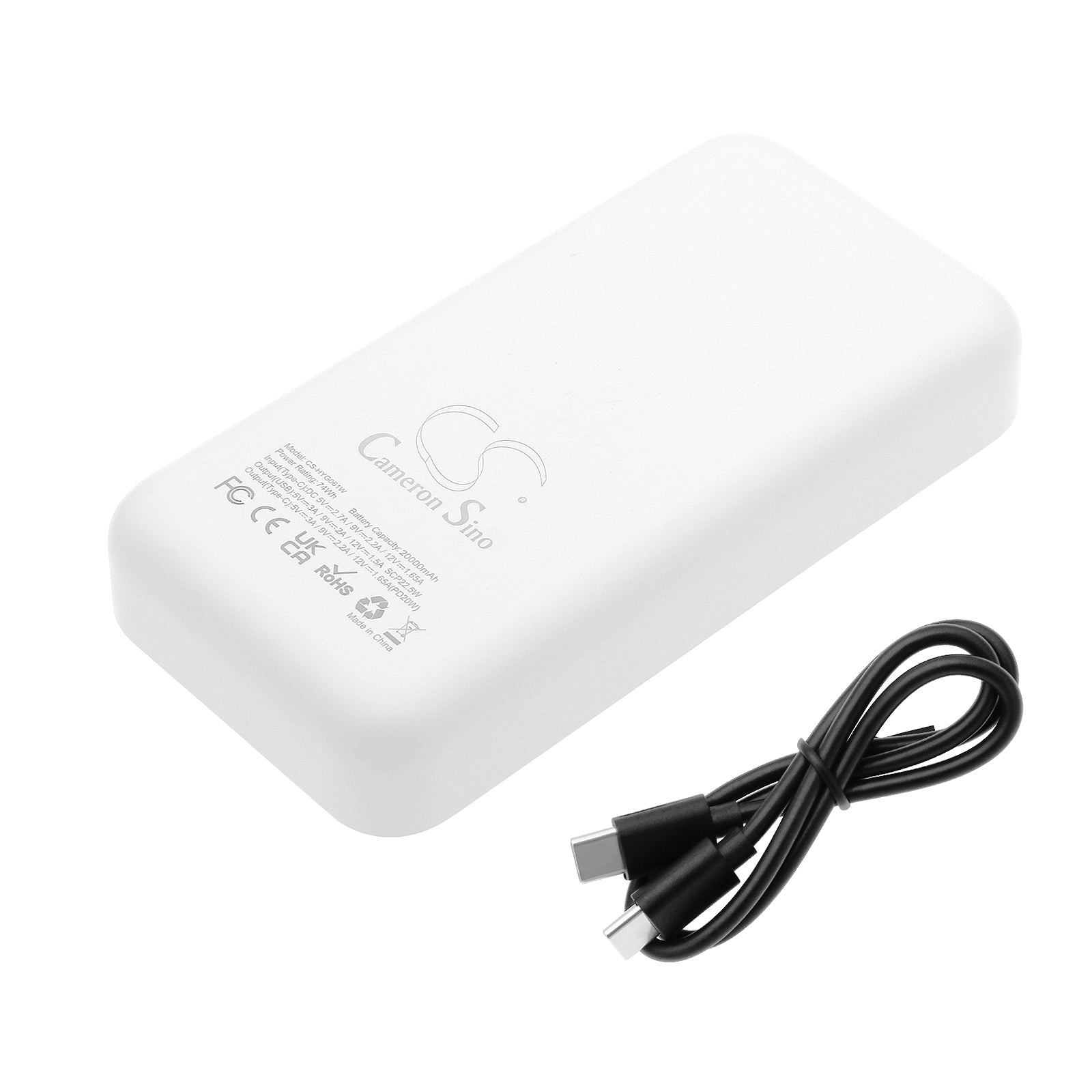 Li-Polymer, Power Bank Battery fits Cameron Sino Technologies, 5.0V, 20000mAh CS-HYG061W Power Bank Cameron Sino Technology Limited