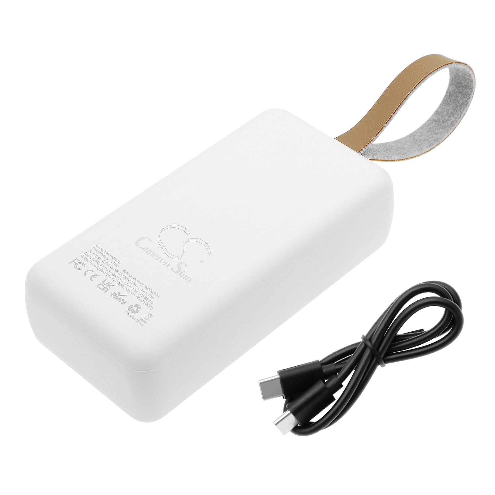Li-Polymer, Power Bank USB Type C, Micro USB from Cameron Sino Technologies, 5.0V, 30000mAh CS-HYG062W Power Bank Cameron Sino Technology Limited