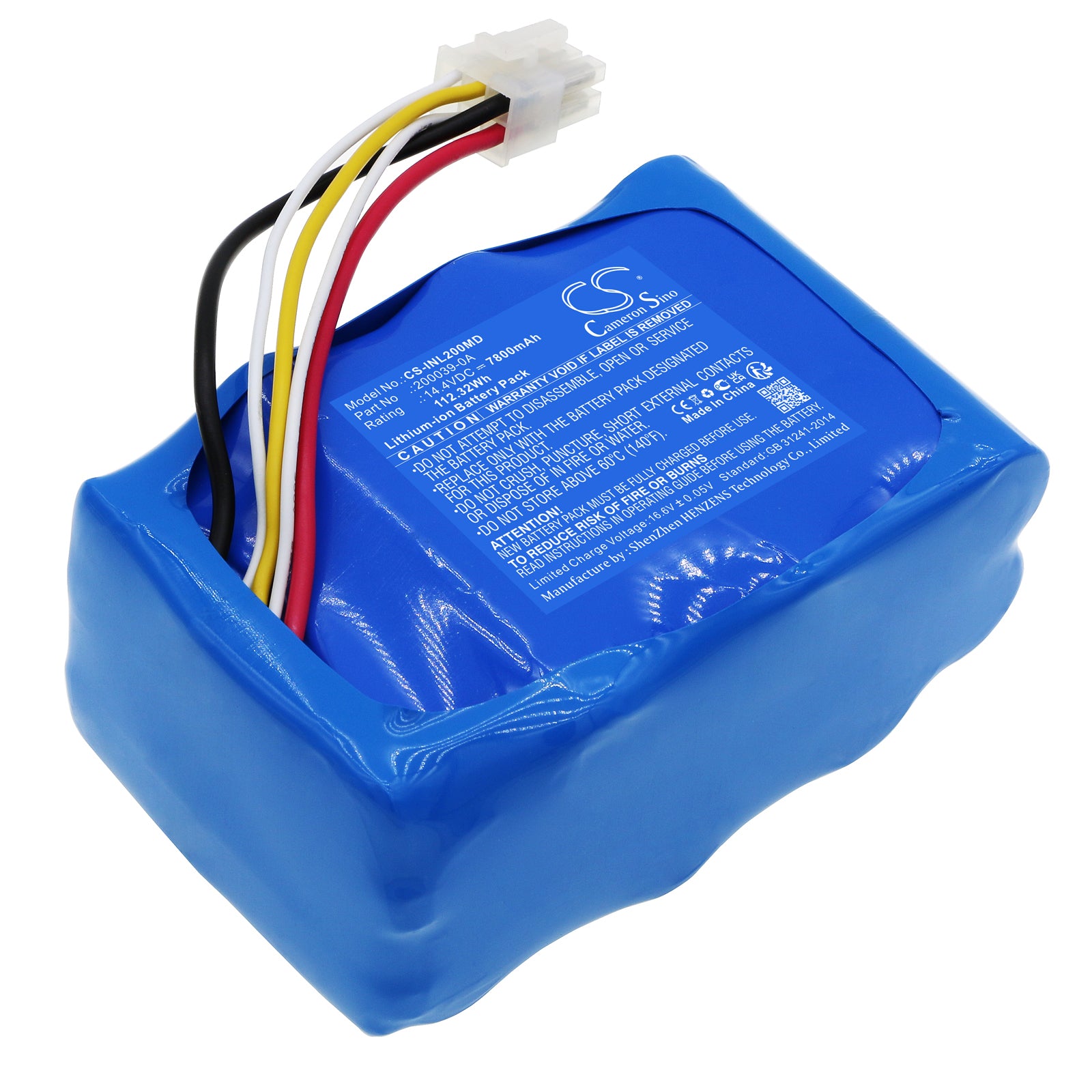 Li-ion, Medical Battery fits Inova Labs Oxygen Machine, 14.4V, 7800mAh Medical Cameron Sino Technology Limited
