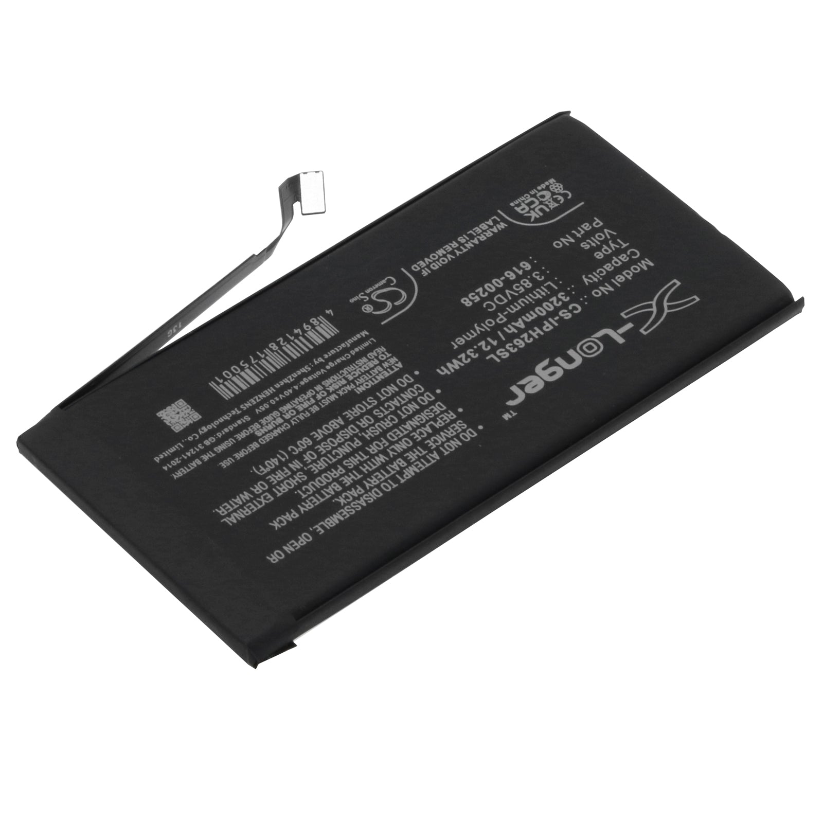 Li-Polymer, Mobile, SmartPhone Battery fits Apple A2635, Iphone 13, 3.85V, 3200mAh Mobile, SmartPhone Cameron Sino Technology Limited
