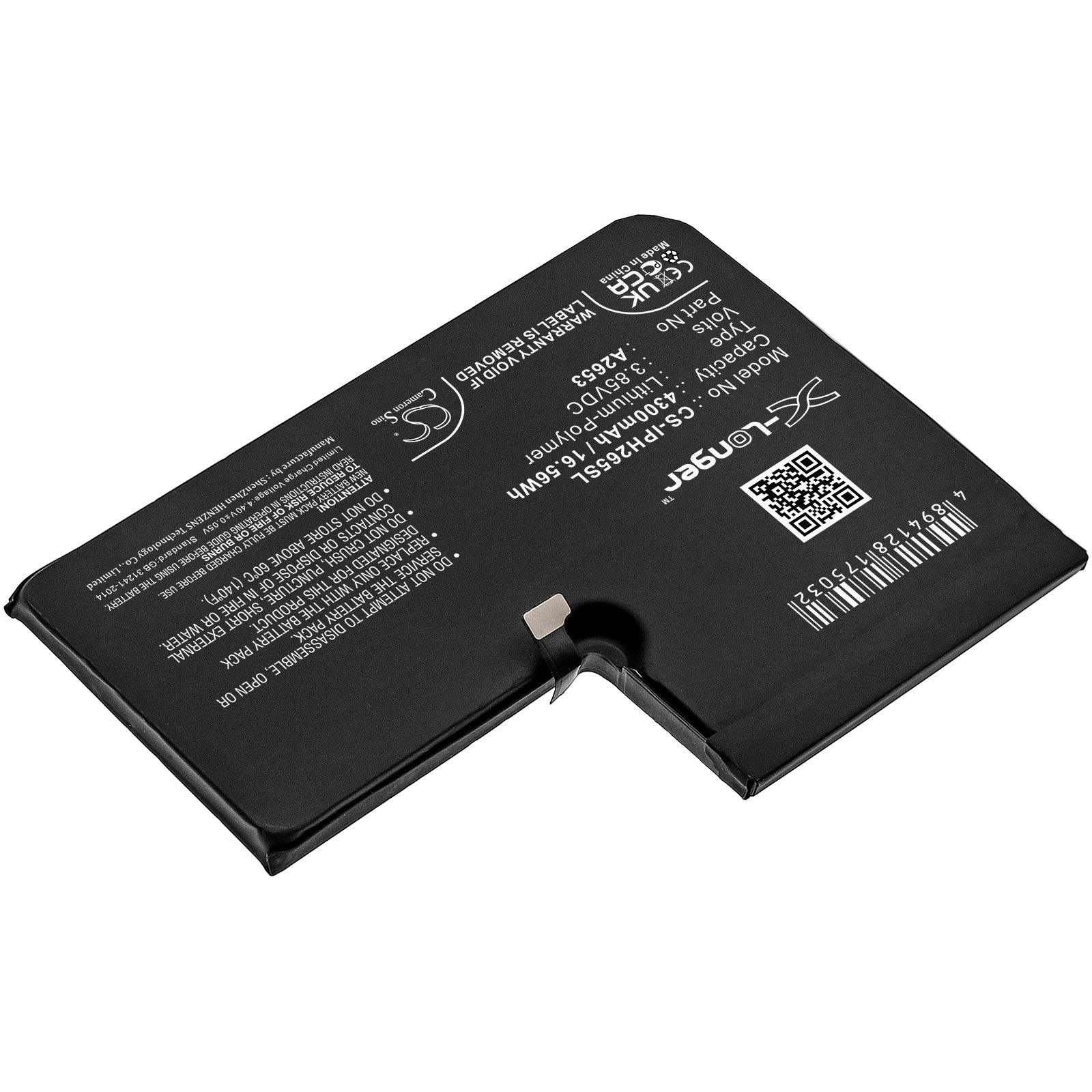 Li-Polymer, Mobile, SmartPhone Battery fits Apple A2645, Iphone 13 Pro Max, 3.85V, 4300mAh Mobile, SmartPhone Cameron Sino Technology Limited