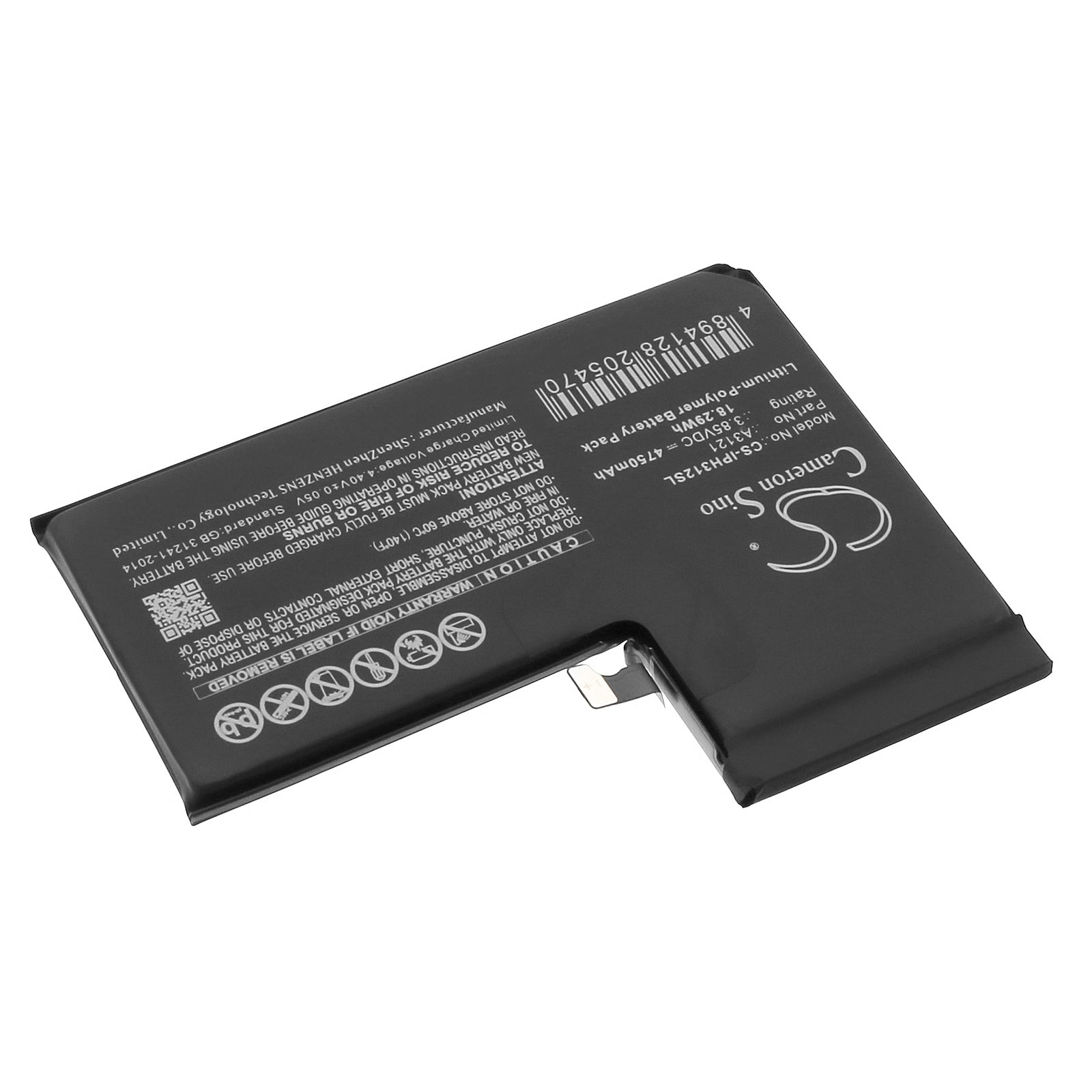 Li-Polymer, Mobile, SmartPhone Battery fits Apple A2849, A3105, 3.85V, 4750mAh Mobile, SmartPhone Cameron Sino Technology Limited
