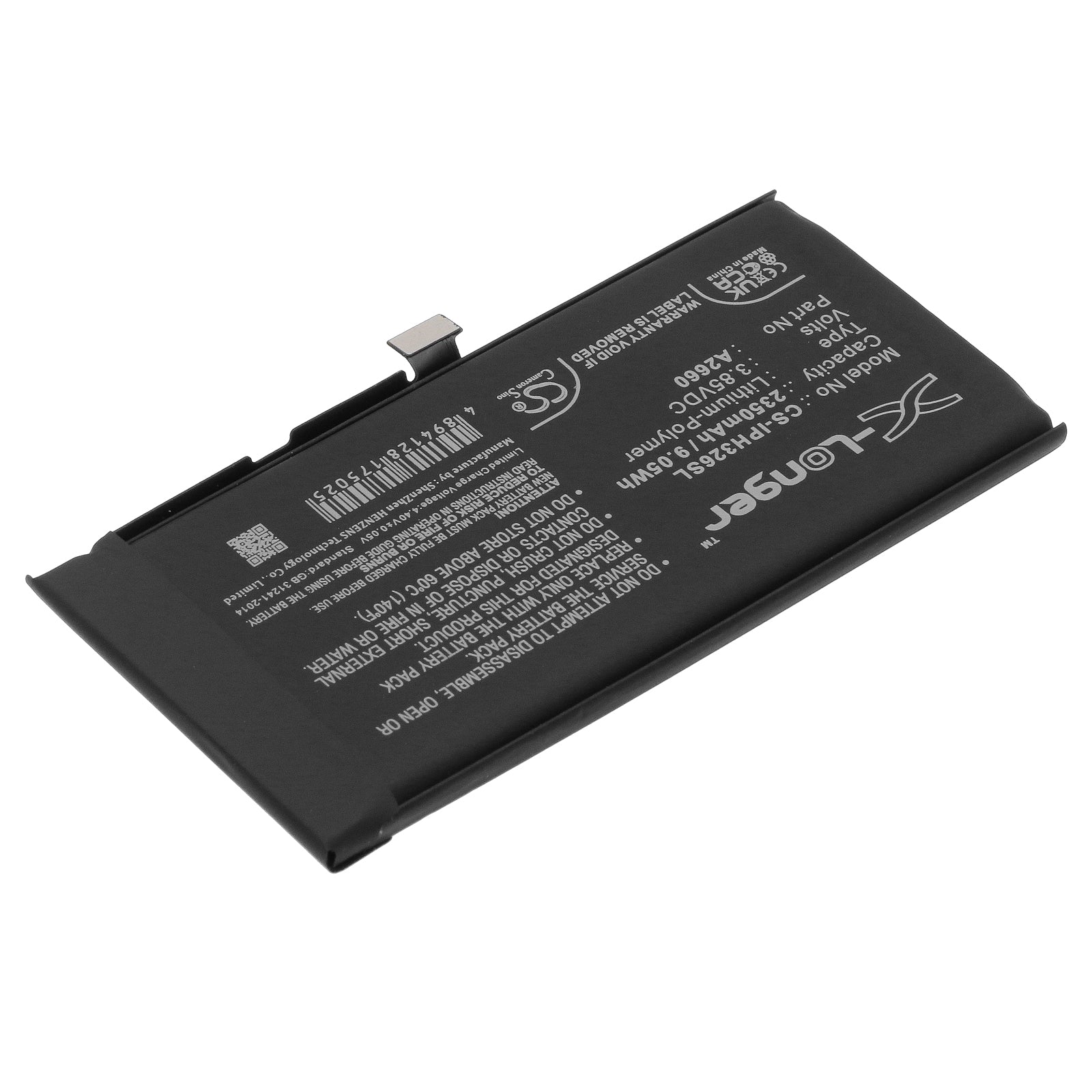 Li-Polymer, Mobile, SmartPhone Battery fits Apple A2630, Iphone 13 Mini, 3.85V, 2350mAh Mobile, SmartPhone Cameron Sino Technology Limited