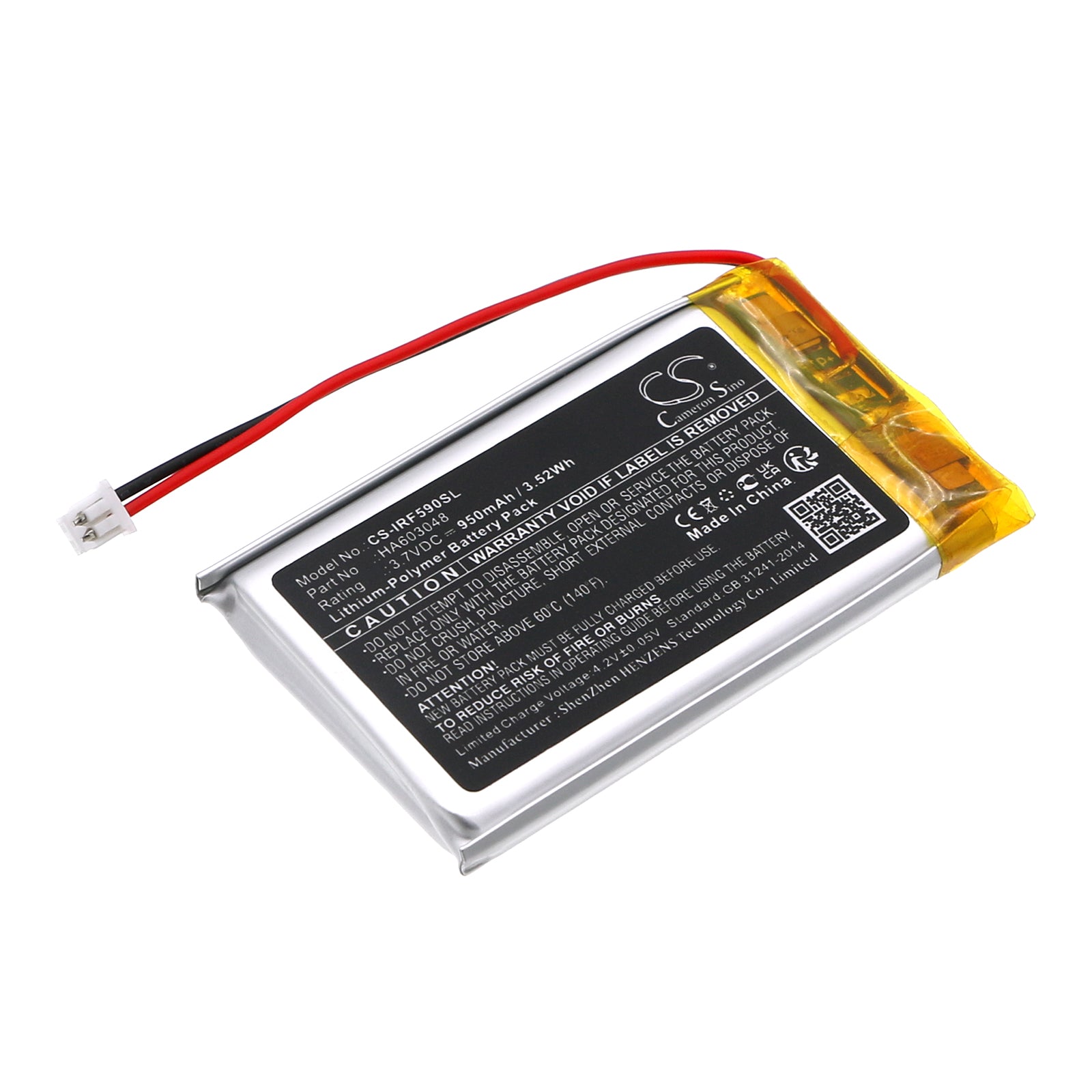 Li-Polymer, Media Player Battery fits Iriver Ipf550, Ipf595, 3.7V, 950mAh Media Player Cameron Sino Technology Limited