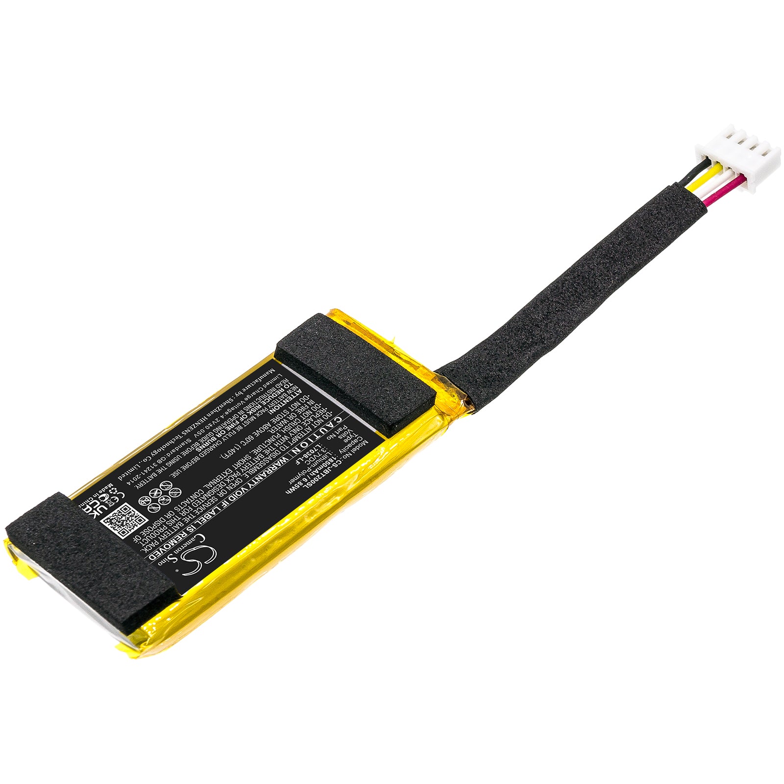 Li-Polymer, Speaker Battery fits Jbl Am0304, Tuner, 3.7V, 1850mAh Speaker Cameron Sino Technology Limited