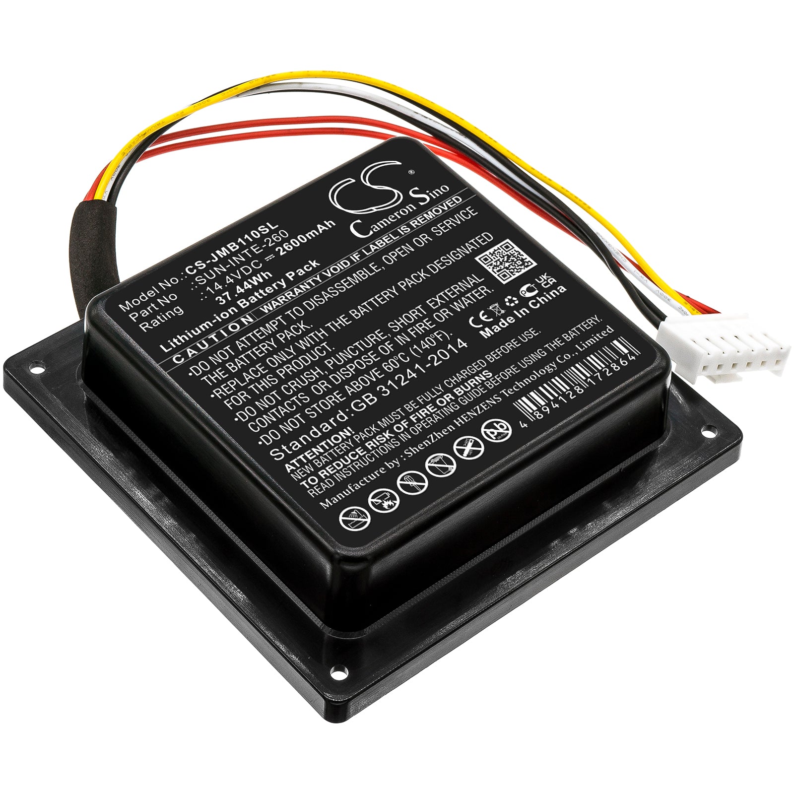 Li-ion, Speaker Battery fits Jbl Partybox 100, R21-5, 14.4V, 2600mAh Speaker Cameron Sino Technology Limited