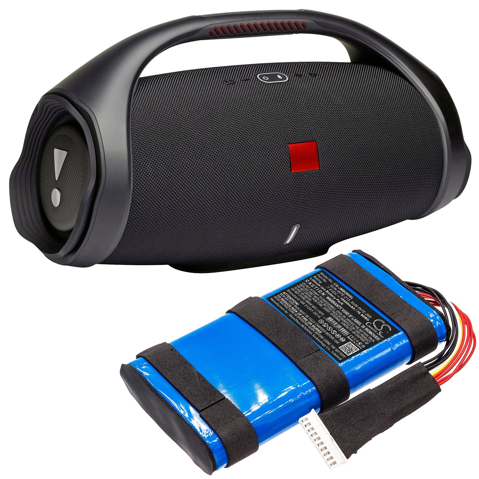 Li-ion, Speaker Battery fits Jbl Boombox 2, 7.4V, 10400mAh Speaker Cameron Sino Technology Limited