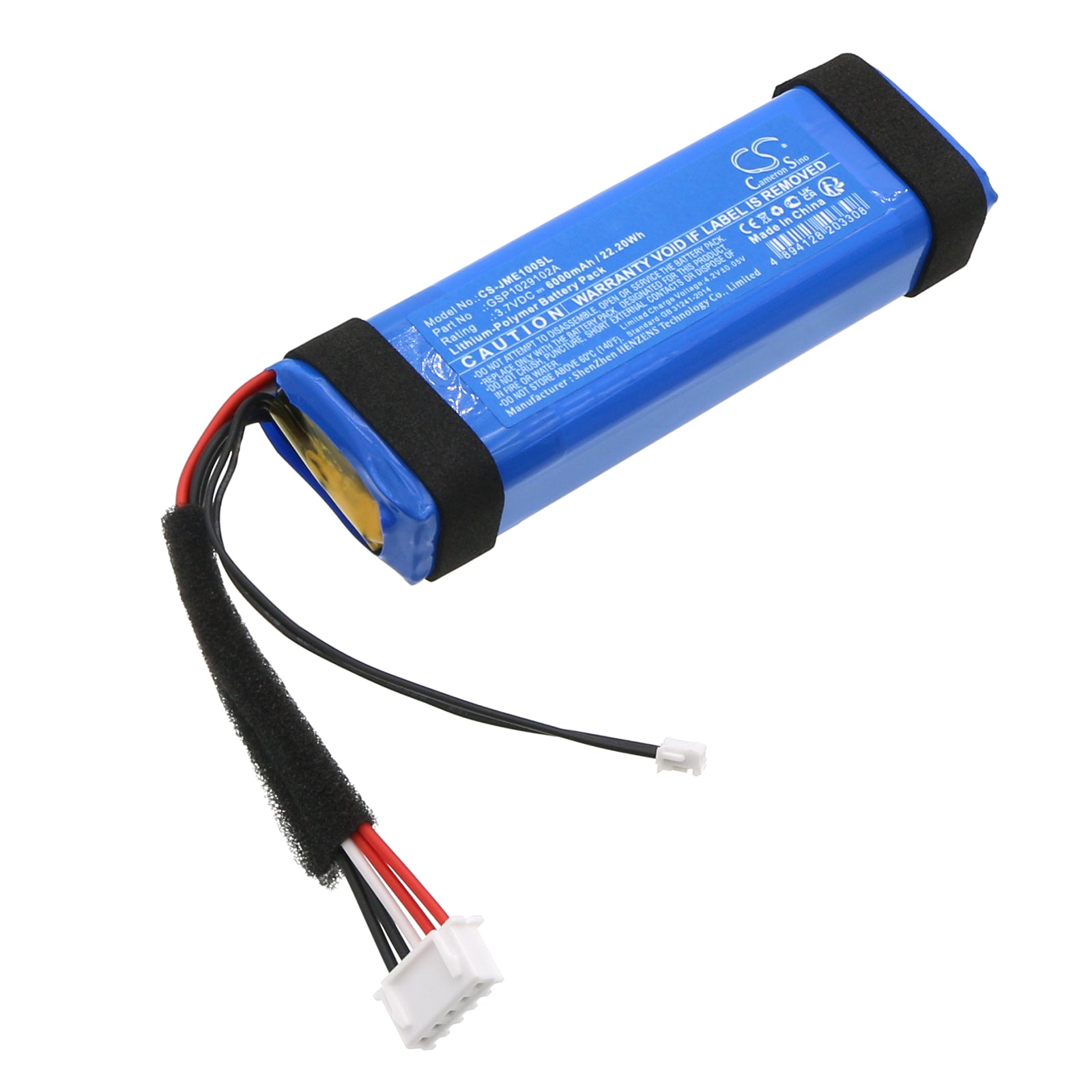 Li-Polymer, Speaker Battery fits Jbl Charge Essential, Charge Essential 1, 3.7V, 6000mAh Speaker Cameron Sino Technology Limited