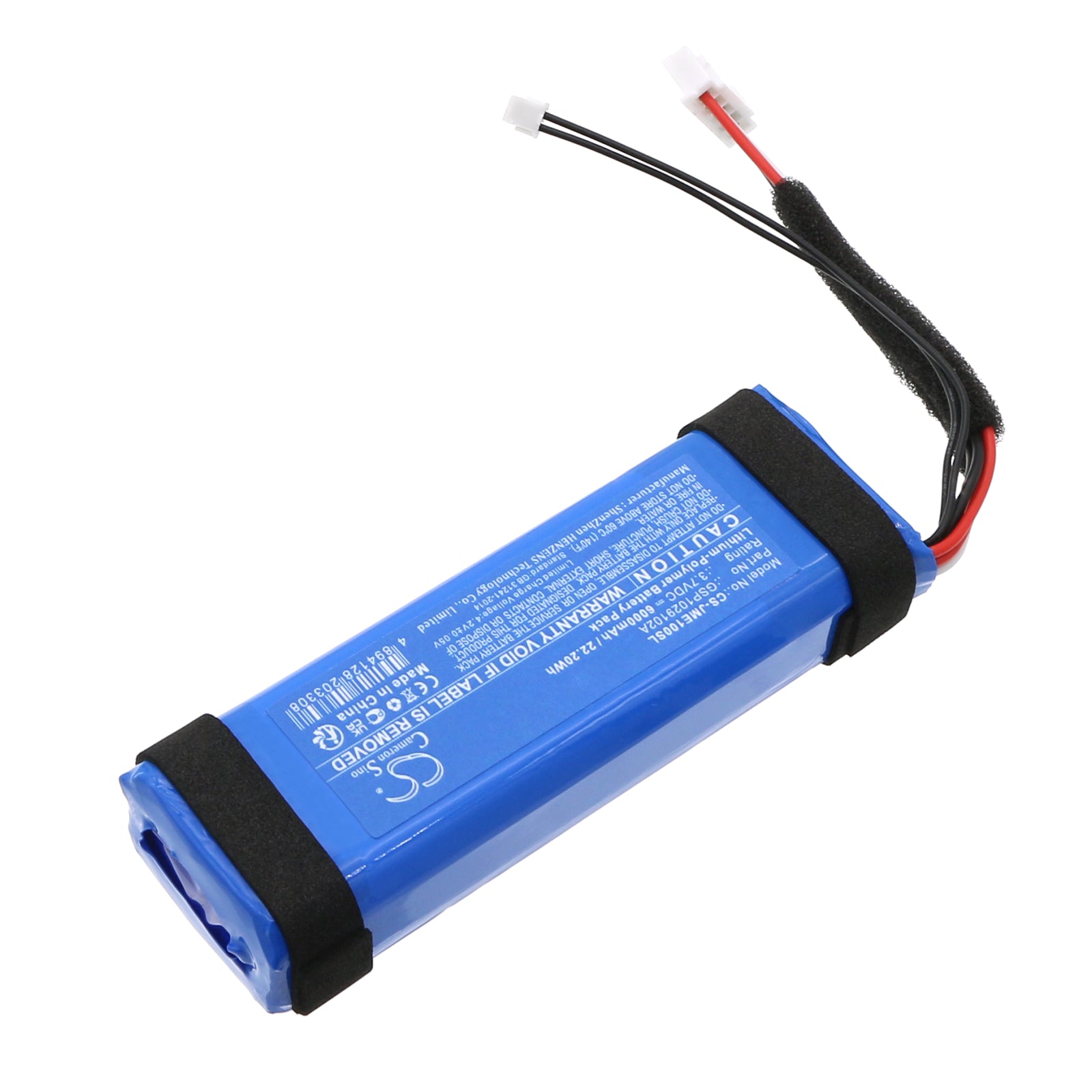 Li-Polymer, Speaker Battery fits Jbl Charge Essential, Charge Essential 1, 3.7V, 6000mAh Speaker Cameron Sino Technology Limited