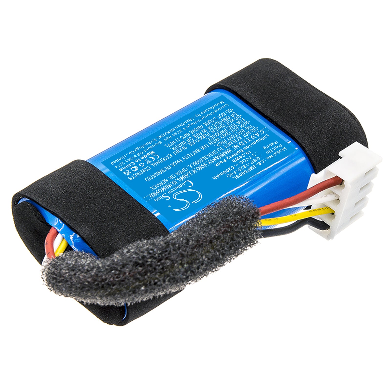 Li-ion, Speaker Battery fits Jbl Flip 6, Jblflip6bluam, 3.7V, 5200mAh Speaker Cameron Sino Technology Limited