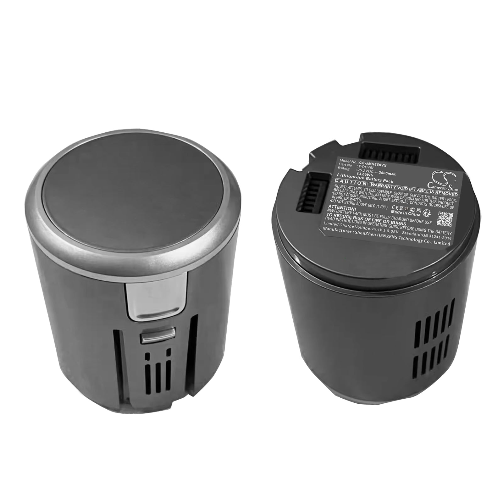 Li-ion, Vacuum Battery fits Jimmy H9 Flex, H9 Pro, 25.2V, 2500mAh Vacuum Cameron Sino Technology Limited