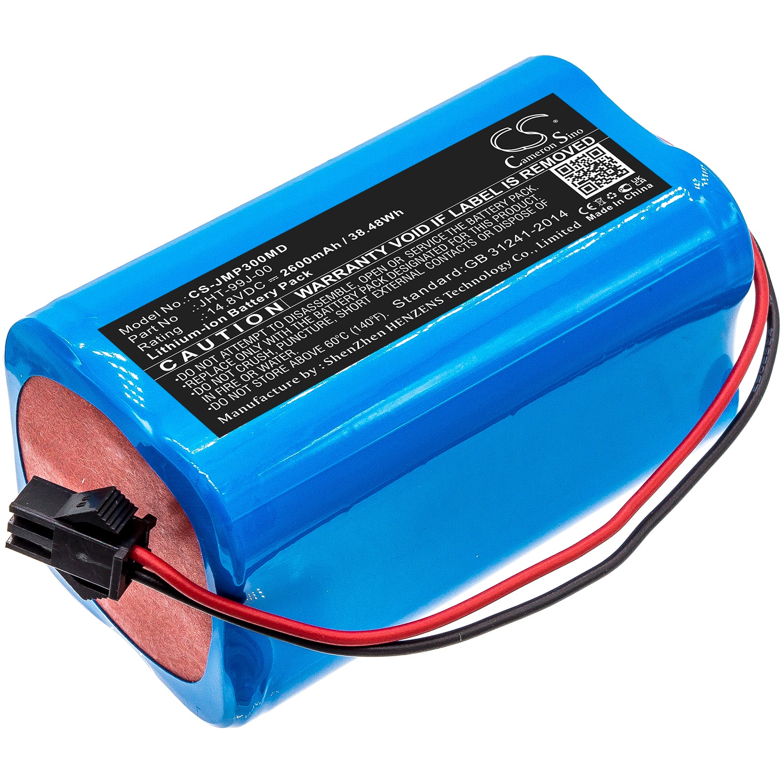 Li-ion, Medical Battery fits Jumper Jpd-300a, Jpd-300k, 14.8V, 2600mAh Medical Cameron Sino Technology Limited