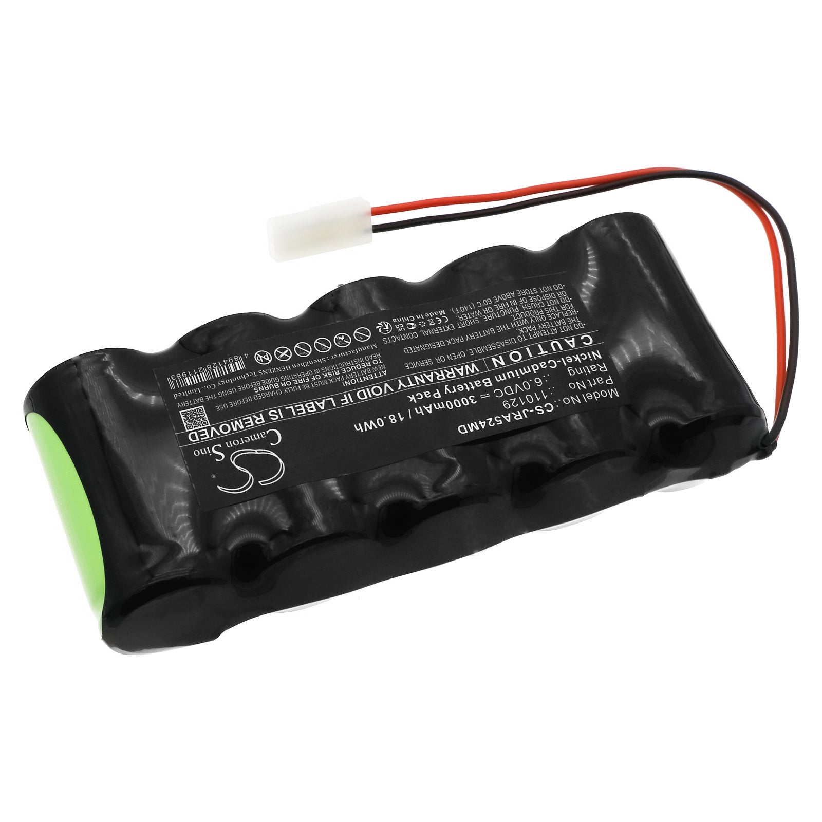 6V, Ni-CD, 3000mAh, Battery fits Jaeger Apnoescreen, 18Wh Medical Cameron Sino Technology Limited