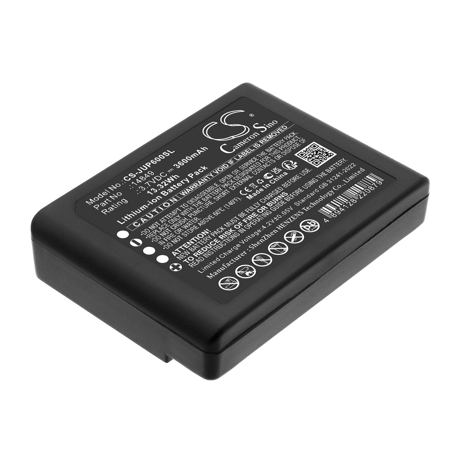 3.7V, Li-ion, 3600mAh, Battery fits Juniper Archer, Archer 2, 13.32Wh Equipment, Survey, Test Cameron Sino Technology Limited