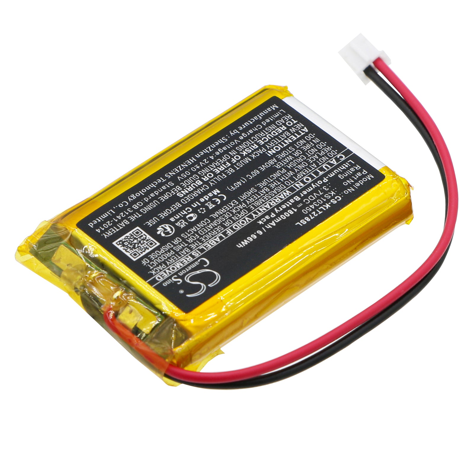 Li-Polymer, Equipment, Survey, Test Battery fits Kolsol At278, 3.7V, 1800mAh Equipment, Survey, Test Cameron Sino Technology Limited