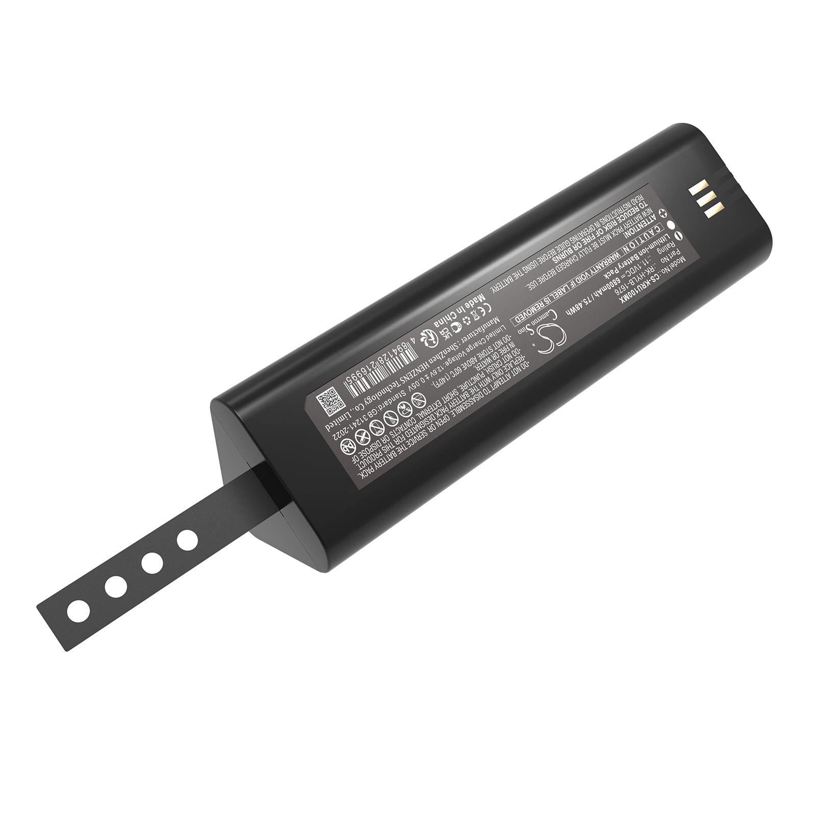 11.1V, Li-ion, 6800mAh, Battery fits KAIXIN RKU10, RKU10 veterinary ultrasound machine, 75.48Wh Medical Cameron Sino Technology Limited