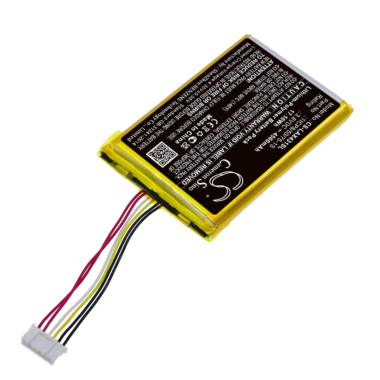 Li-Polymer, Diagnostic Scanner Battery fits Launch X431 Pro Mini V3.0, 3.8V, 4500mAh Diagnostic Scanner Cameron Sino Technology Limited
