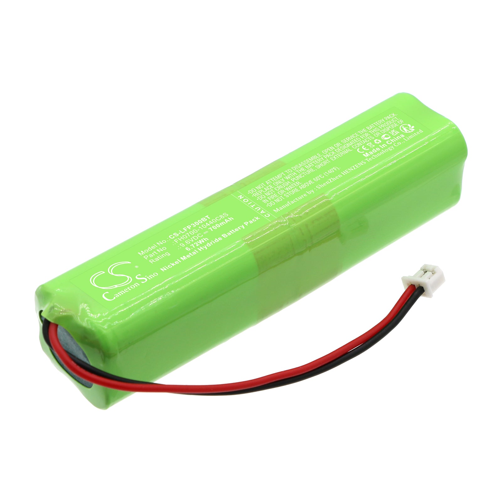 Ni-MH, Alarm System Battery fits Lifesos Control Panel Ls-30, Ls-30 8seh, 9.6V, 700mAh Alarm System Cameron Sino Technology Limited