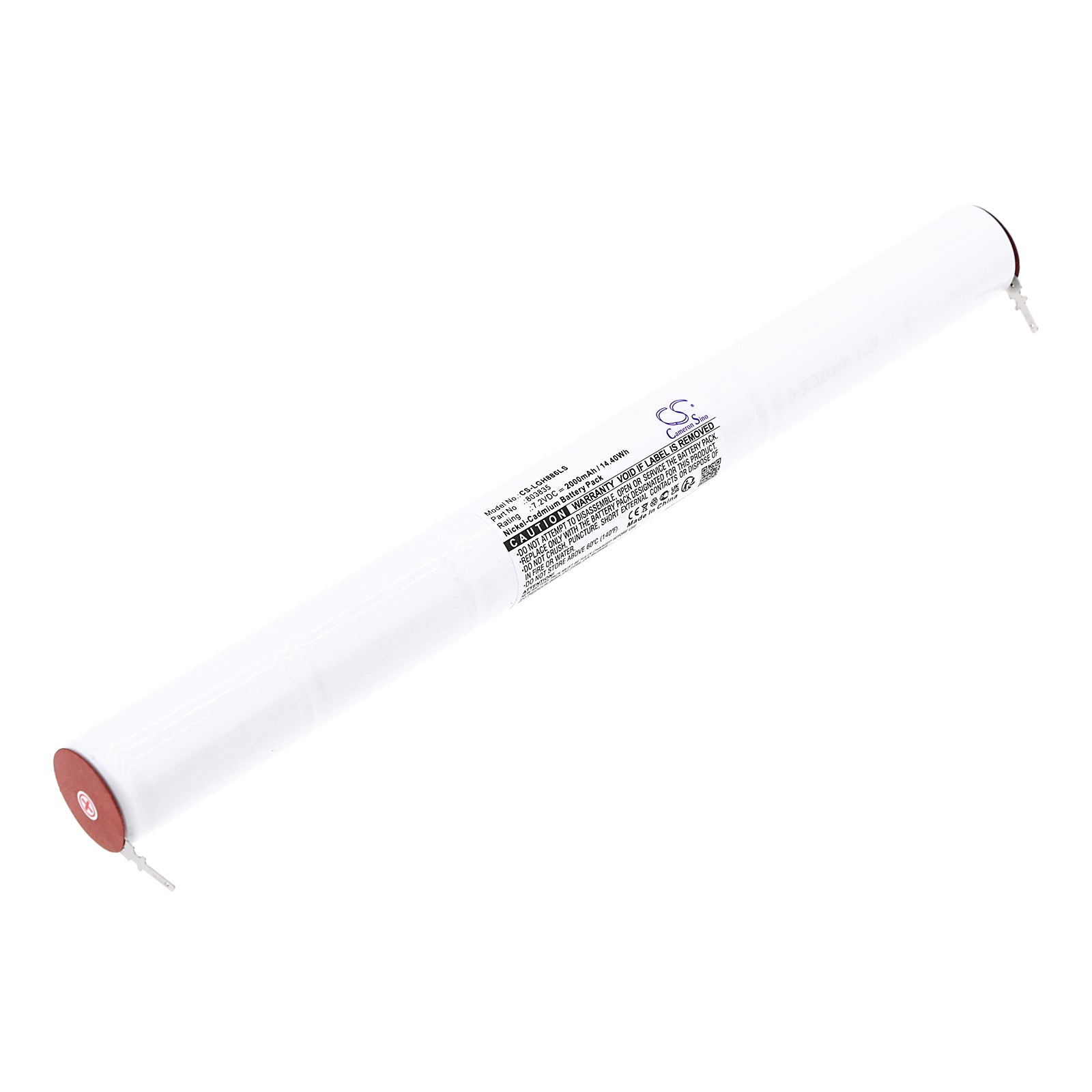 Ni-CD, Emergency Lighting Battery fits Legrand 61886, 7.2V, 2000mAh Emergency Lighting Cameron Sino Technology Limited