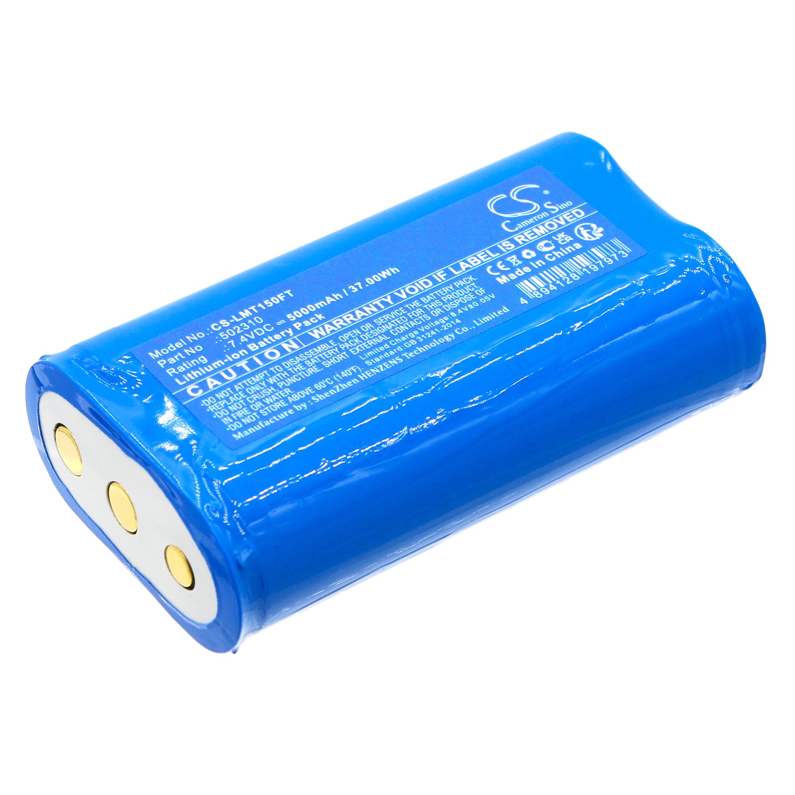 Li-ion, Flashlight Battery fits Ledlenser H15r Core, H19r Core, 7.4V, 5000mAh Flashlight Cameron Sino Technology Limited