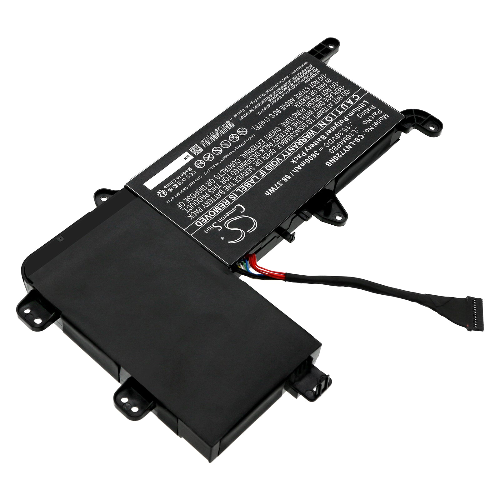 Li-Polymer, Notebook, Laptop Battery fits Lenovo Legion Y720 15ikb 80vr002emh, Legion Y720 15ikb 80vr007vau, 15.36V, 3800mAh Notebook, Laptop Cameron Sino Technology Limited