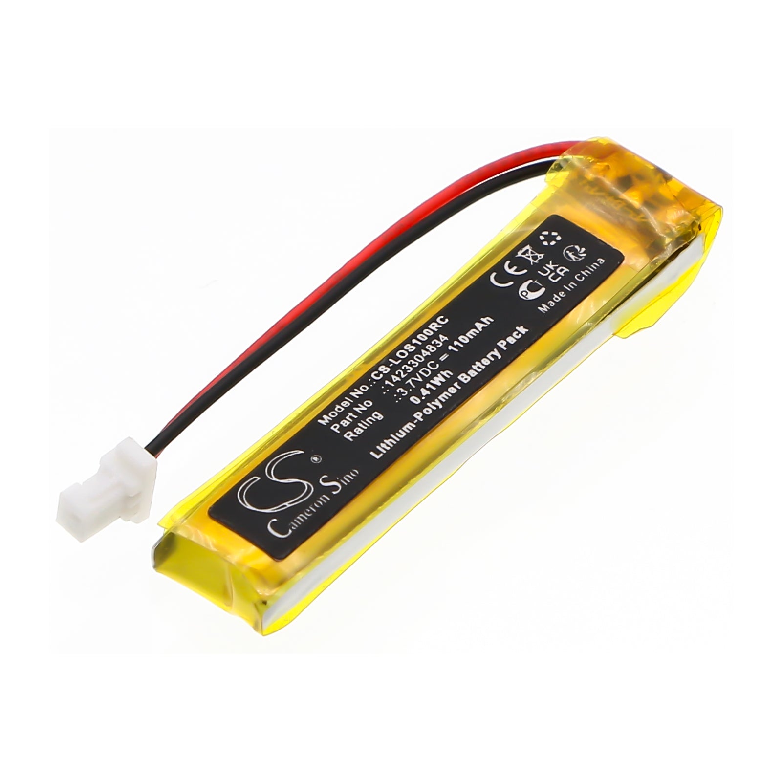 3.7V, Li-Polymer, 110mAh, Battery fits Logitech Spotlight Presentation Remote, 0.41Wh Remote Control Cameron Sino Technology Limited