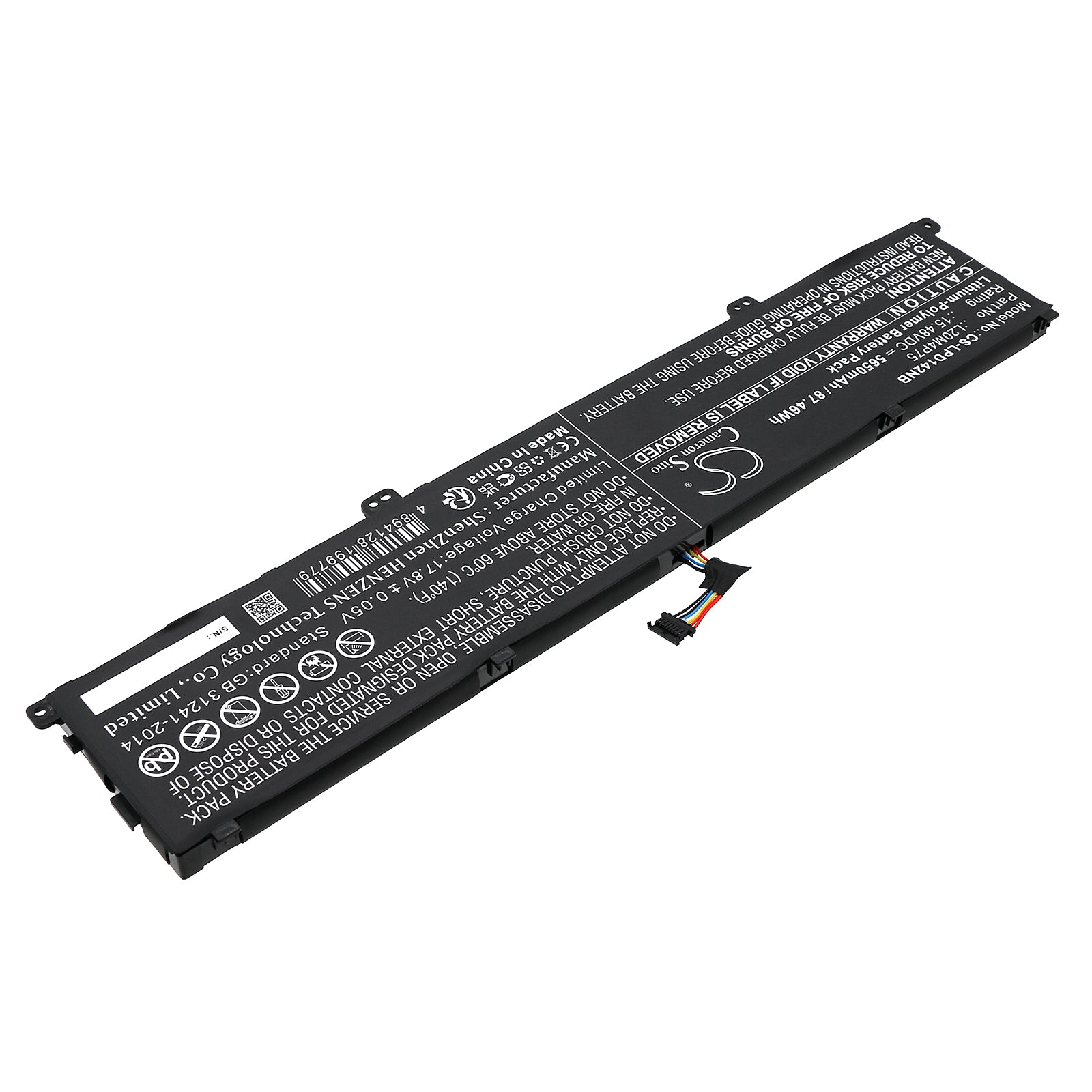 Li-Polymer, Notebook, Laptop Battery fits Lenovo Thinkpad P1 Gen 4 20y30002ix, Thinkpad P1 Gen 4 20y30005mb, 15.48V, 5650mAh Notebook, Laptop Cameron Sino Technology Limited