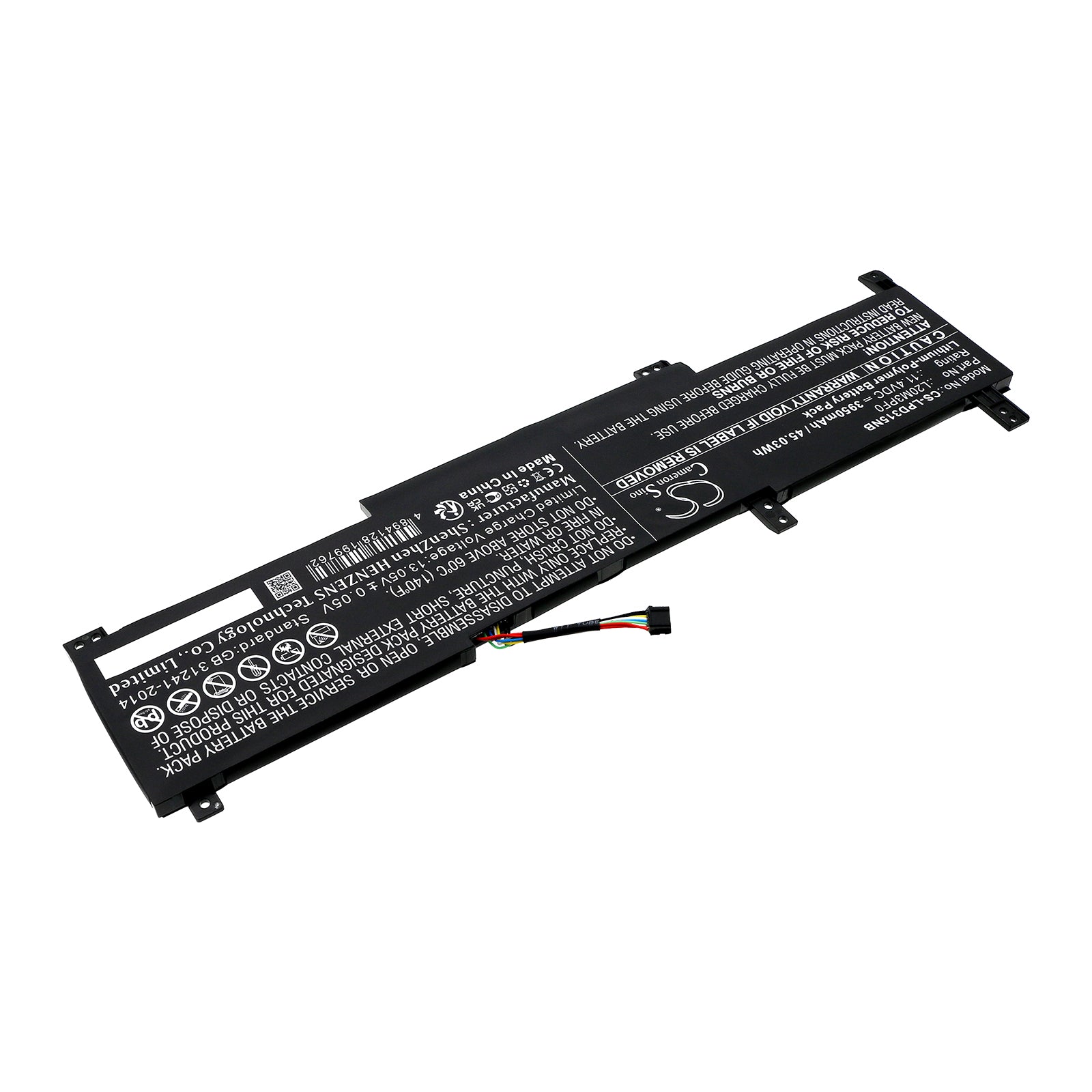 Li-Polymer, Notebook, Laptop Battery fits Lenovo Ideapad 3 14itl6 82h70048ph, Ideapad 3 14itl6 82h7009fsp, 11.4V, 3950mAh Notebook, Laptop Cameron Sino Technology Limited