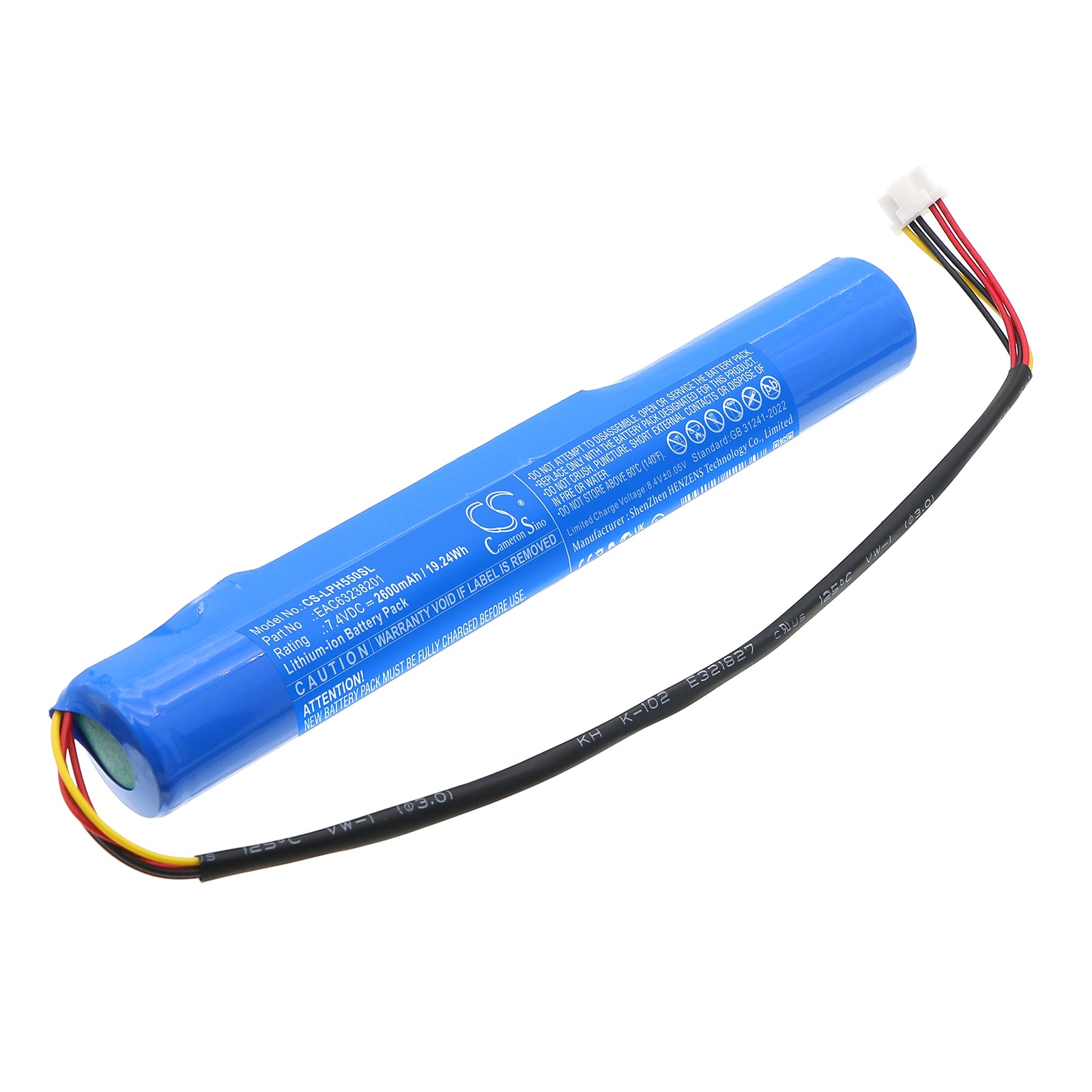 7.4V, Li-ion, 2600mAh, Battery fits LG PH550, 19.24Wh Projector Cameron Sino Technology Limited