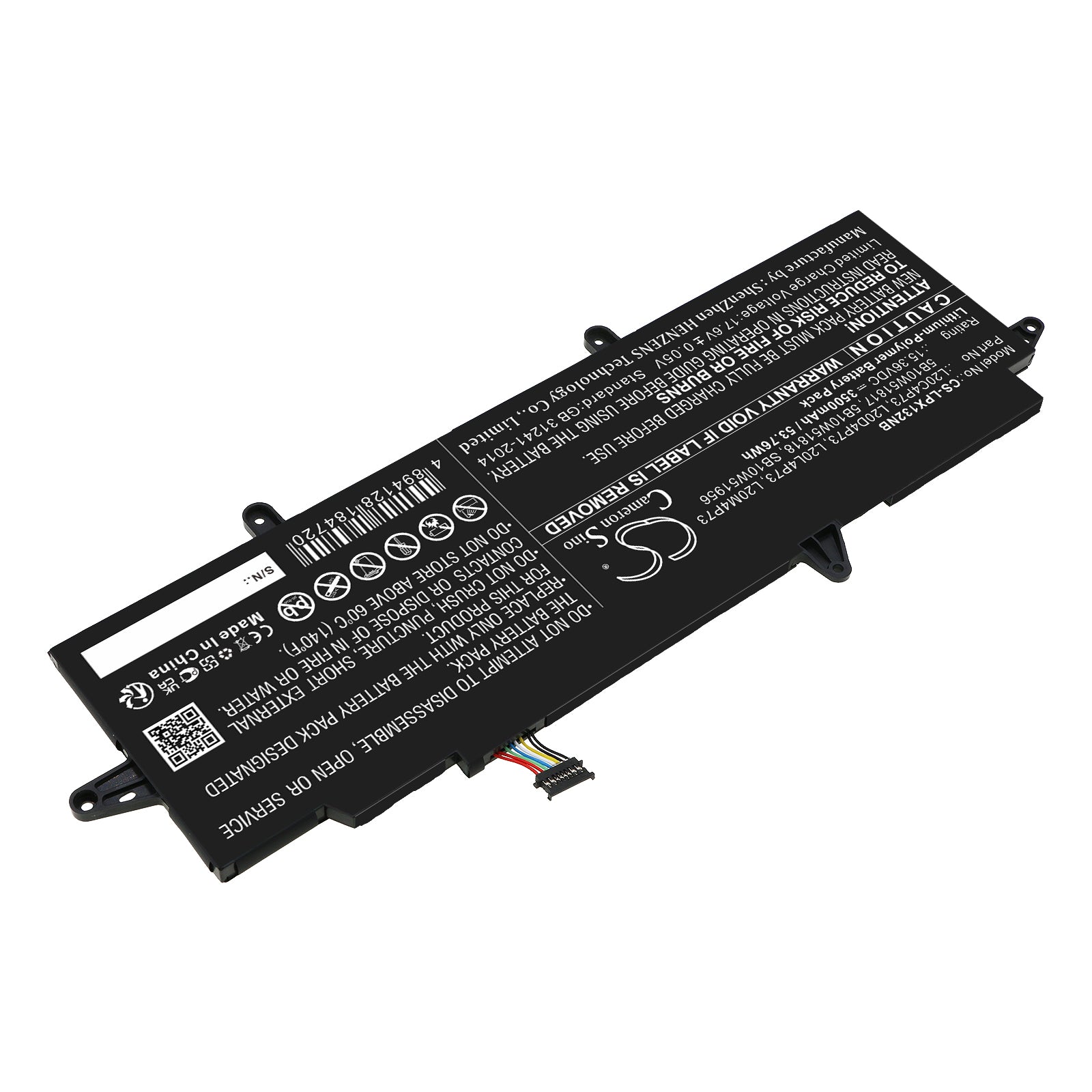 Li-Polymer, Notebook, Laptop Battery fits Lenovo Thinkpad X13 Gen 2(amd)20xh001, Thinkpad X13 Gen 2(amd)20xh001, 15.36V, 3500mAh Notebook, Laptop Cameron Sino Technology Limited
