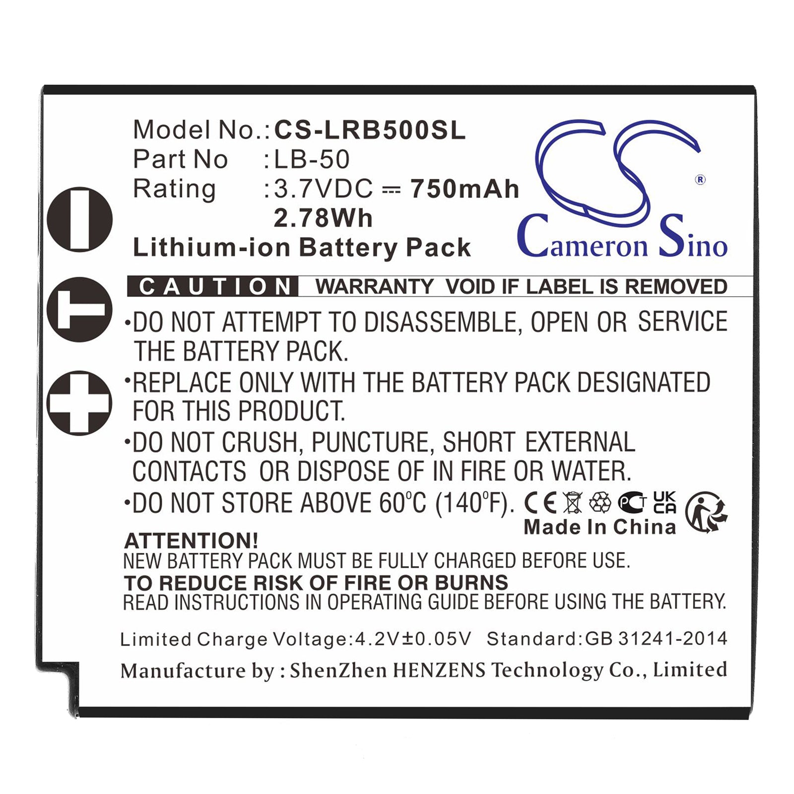 Li-ion, Transmitters & Receiver Battery fits Lectrosonics Ifbr1b Receiver, Ssm Bodypack Transmitter, 3.7V, 750mAh Transmitters & Receiver Cameron Sino Technology Limited