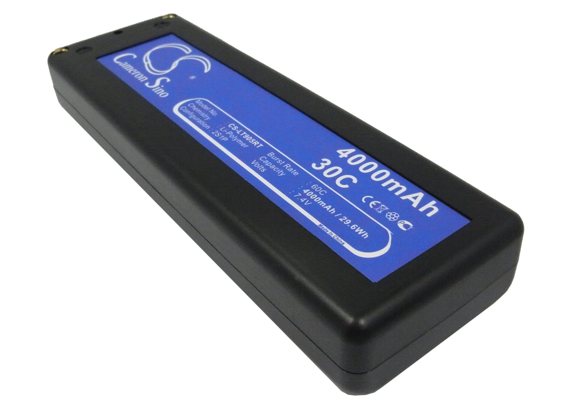 Li-Polymer, RC Battery fits Rc Cs-lt905rt, 7.4V, 4000mAh RC Cameron Sino Technology Limited