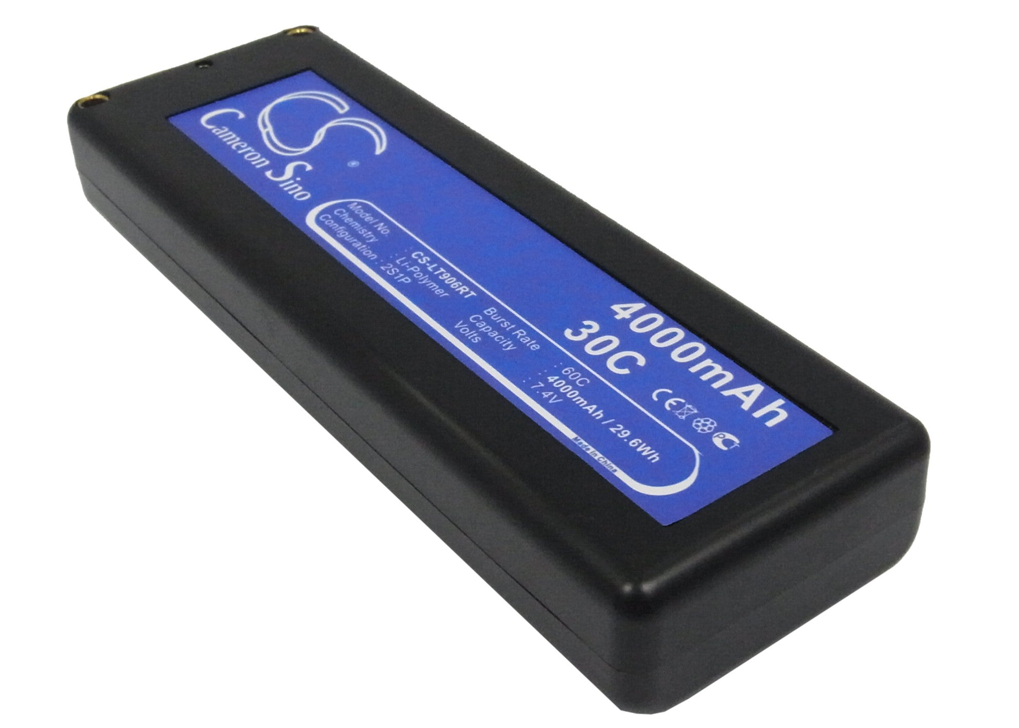 Li-Polymer, RC Battery fits Rc Cs-lt906rt, 7.4V, 4000mAh RC Cameron Sino Technology Limited