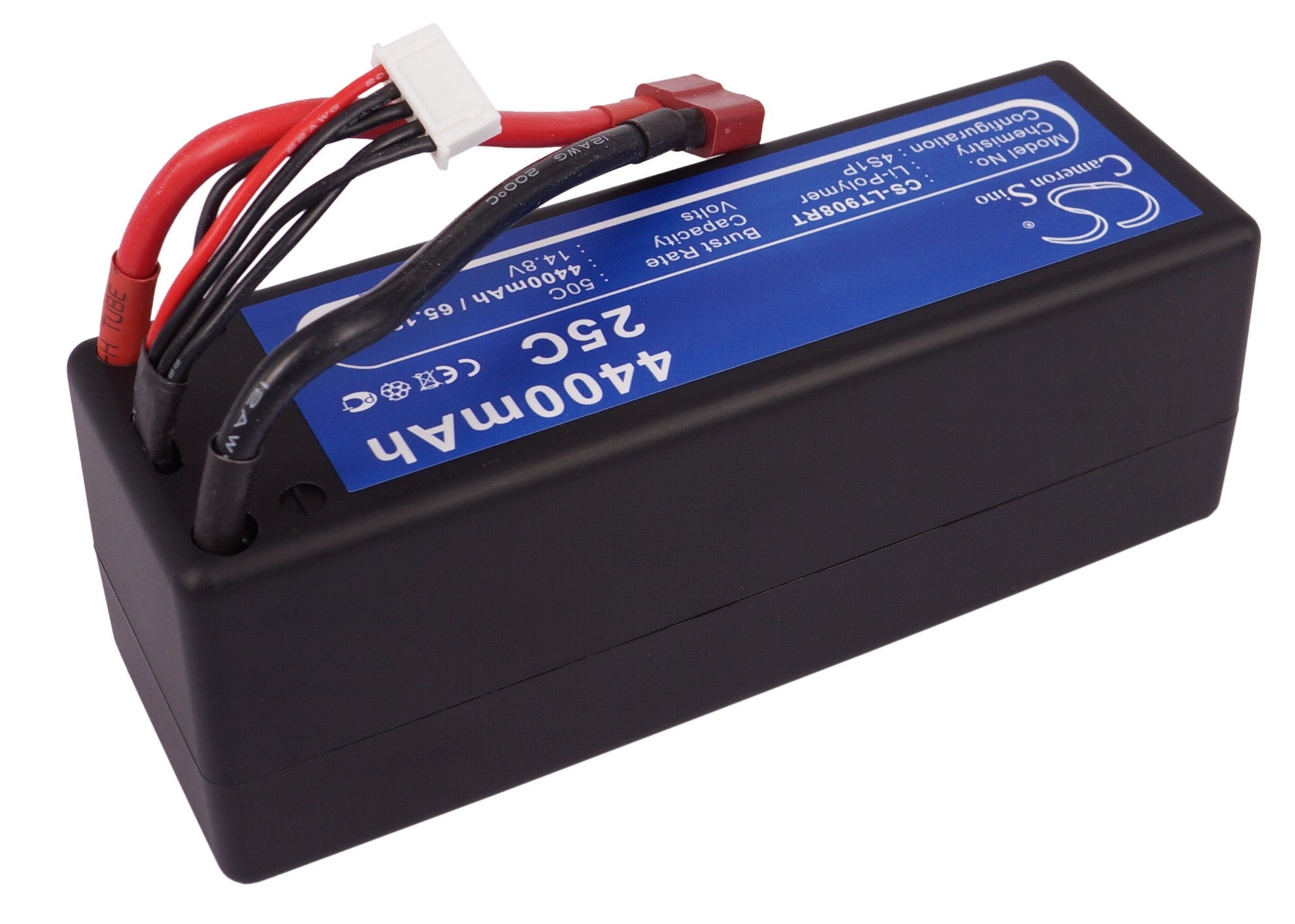 Li-Polymer, RC Battery fits Rc Cs-lt908rt, Rc Cs-lt908rt, 14.8V, 4400mAh RC Cameron Sino Technology Limited