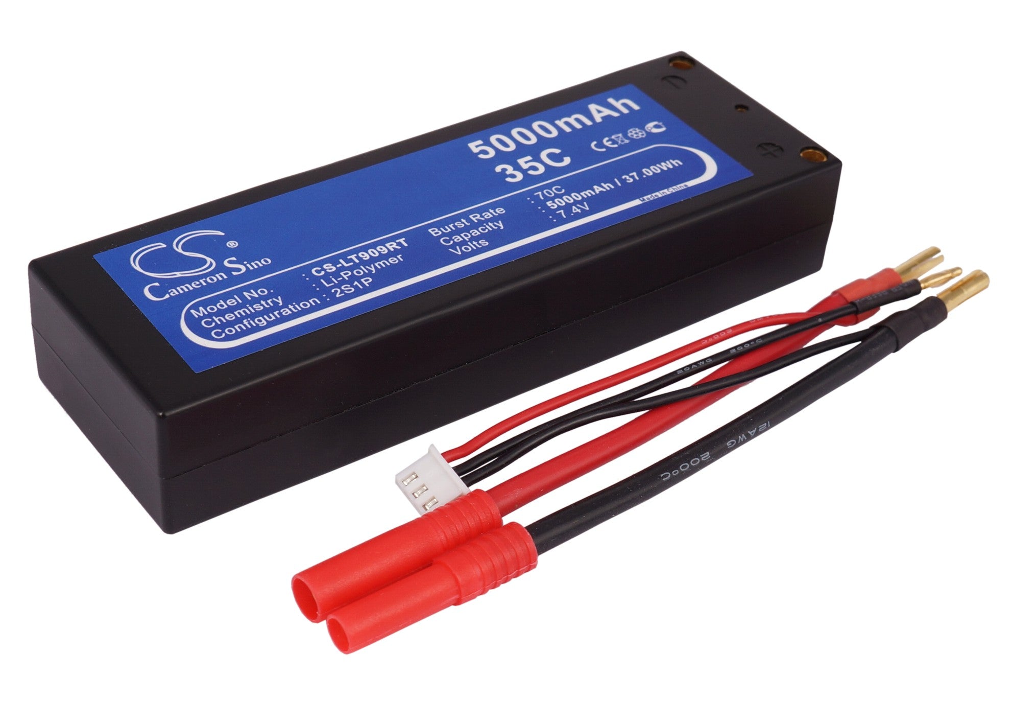 Li-Polymer, RC Battery fits Rc Cs-lt909rt 7.4V, 5000mAh RC Cameron Sino Technology Limited