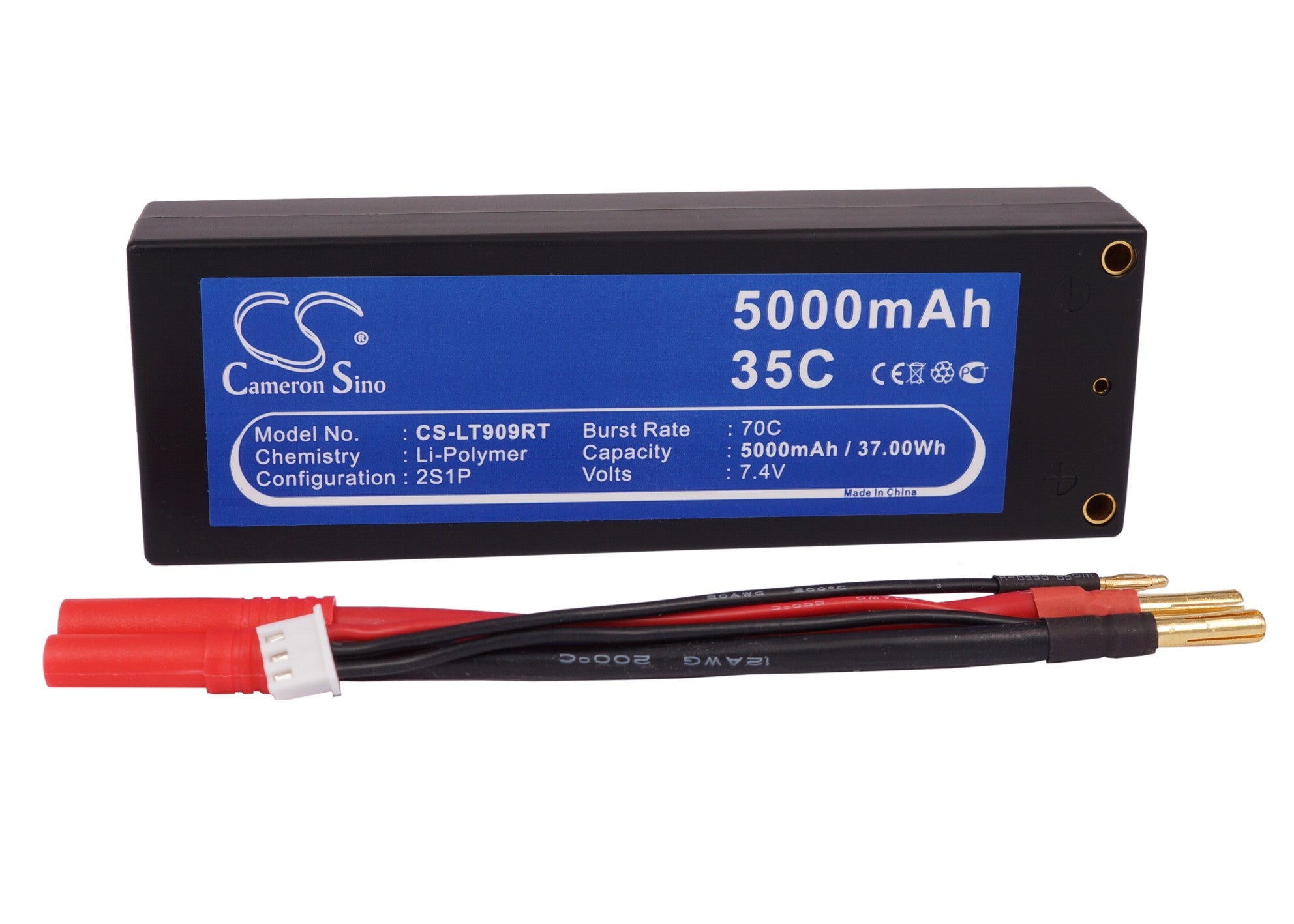 Li-Polymer, RC Battery fits Rc Cs-lt909rt 7.4V, 5000mAh RC Cameron Sino Technology Limited