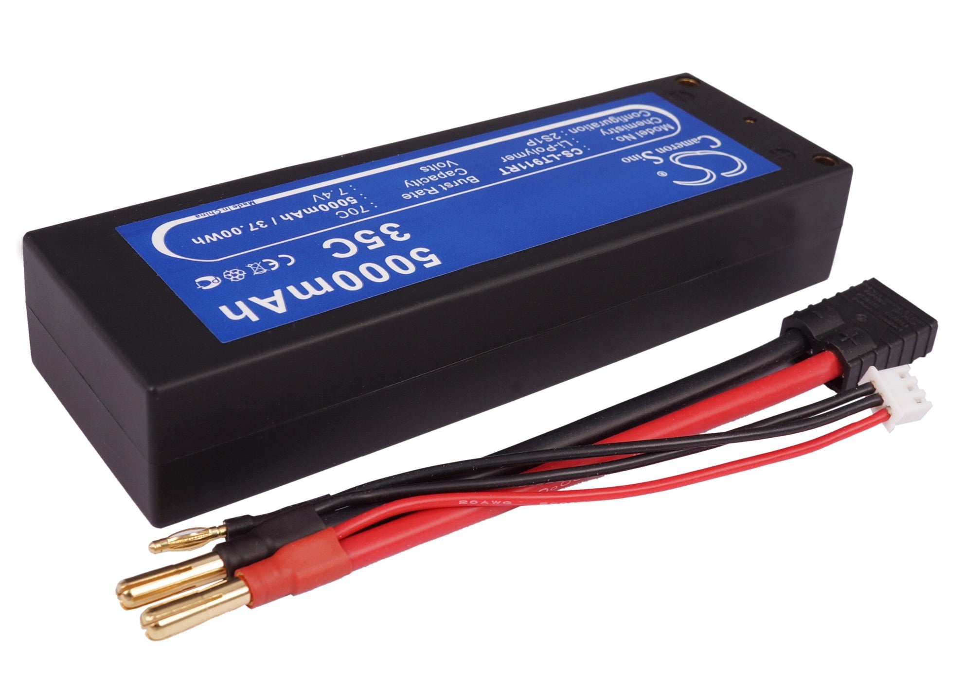 Li-Polymer, RC Battery fits Rc Cs-lt911rt 7.4V, 5000mAh RC Cameron Sino Technology Limited