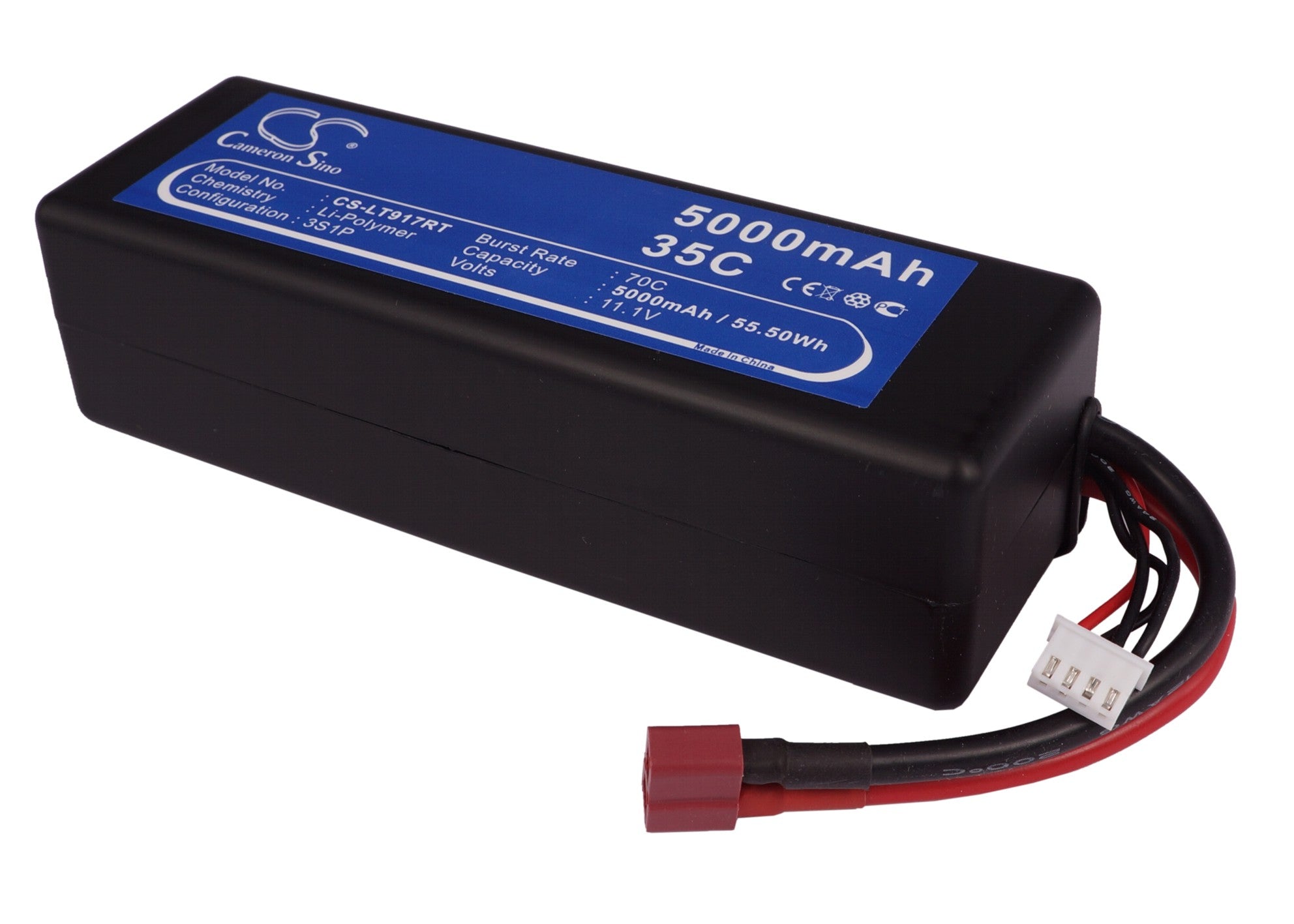 Li-Polymer, RC Battery fits Rc Cs-lt917rt, Rc Cs-lt917rt, 11.1V, 5000mAh RC Cameron Sino Technology Limited