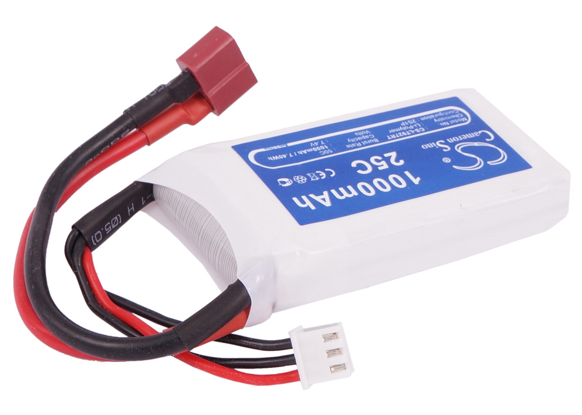 Li-Polymer, RC Battery fits Rc Cs-lt927rt, 7.4V, 1000mAh RC Cameron Sino Technology Limited