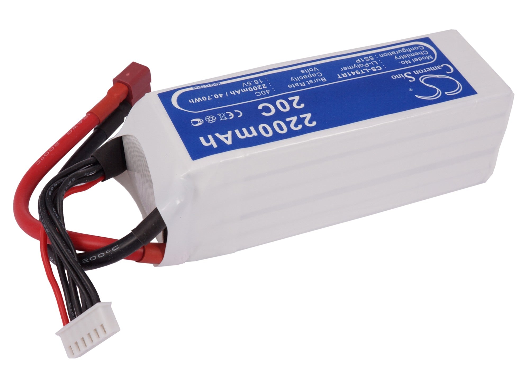 Li-Polymer, RC Battery fits Rc Cs-lt941rt, 18.5V, 2200mAh RC Cameron Sino Technology Limited